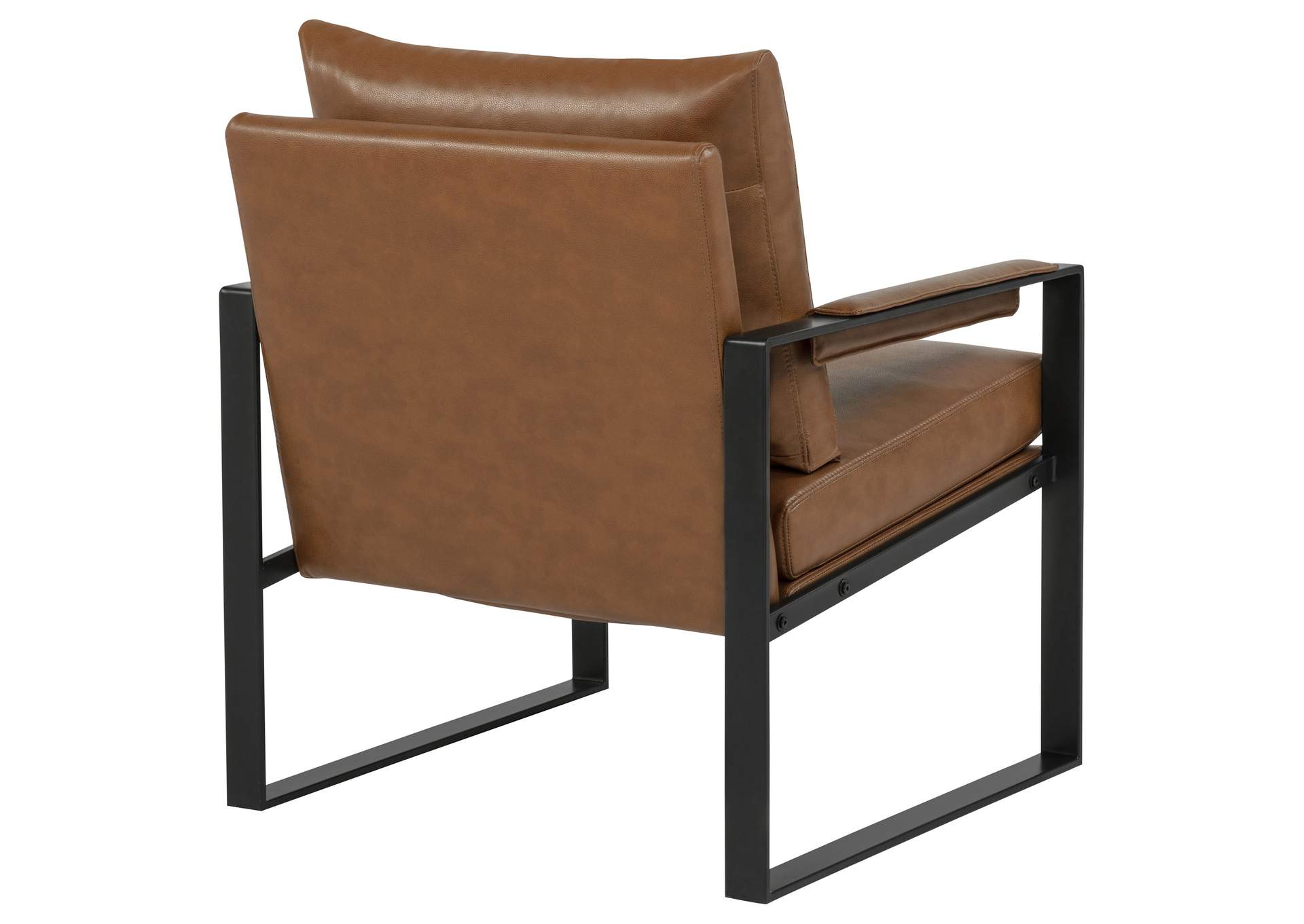 Rosalind Upholstered Track Arm Accent Chair Brown image 9