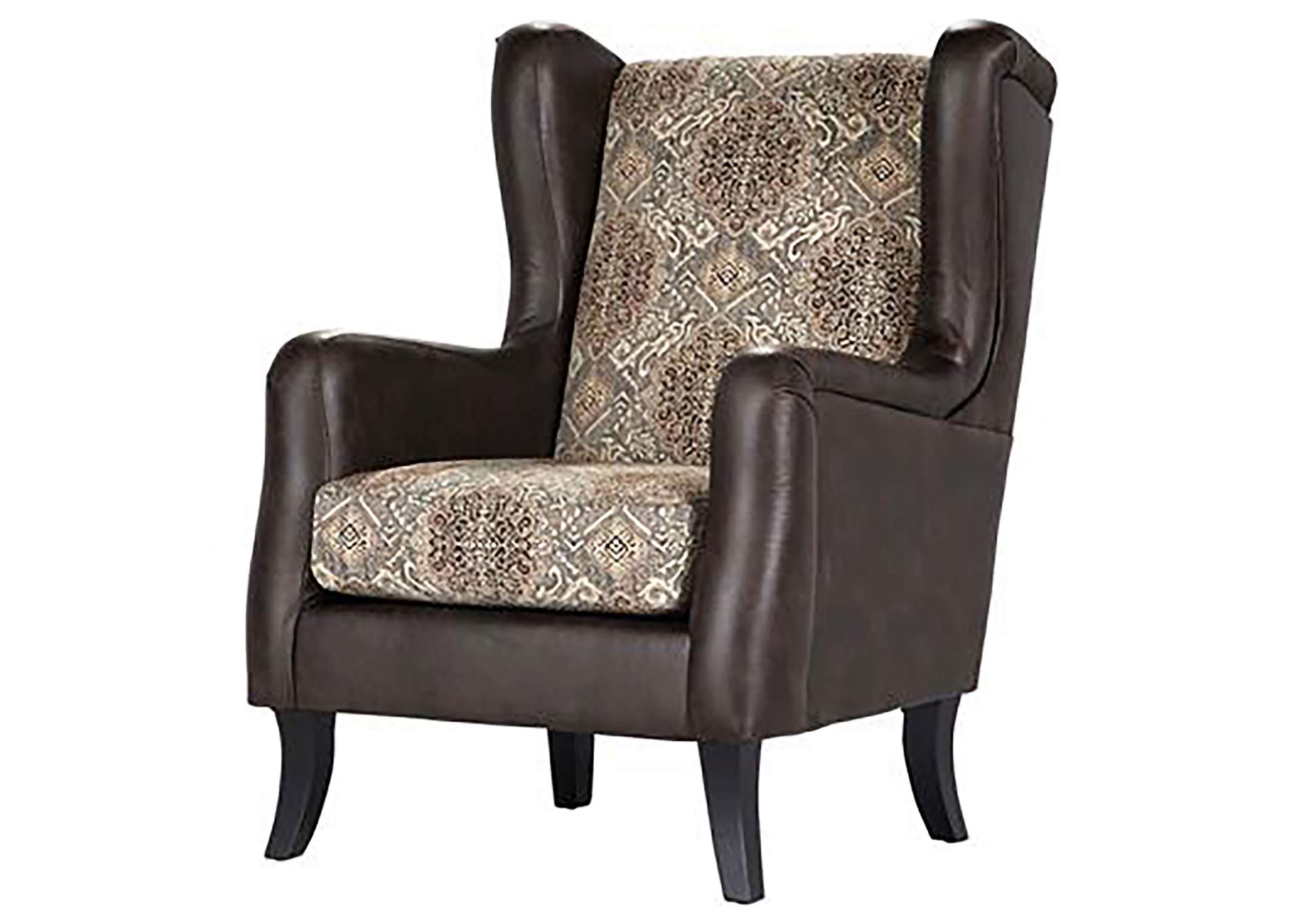 Elmbrook Upholstered Wingback Accent Club Chair Brown