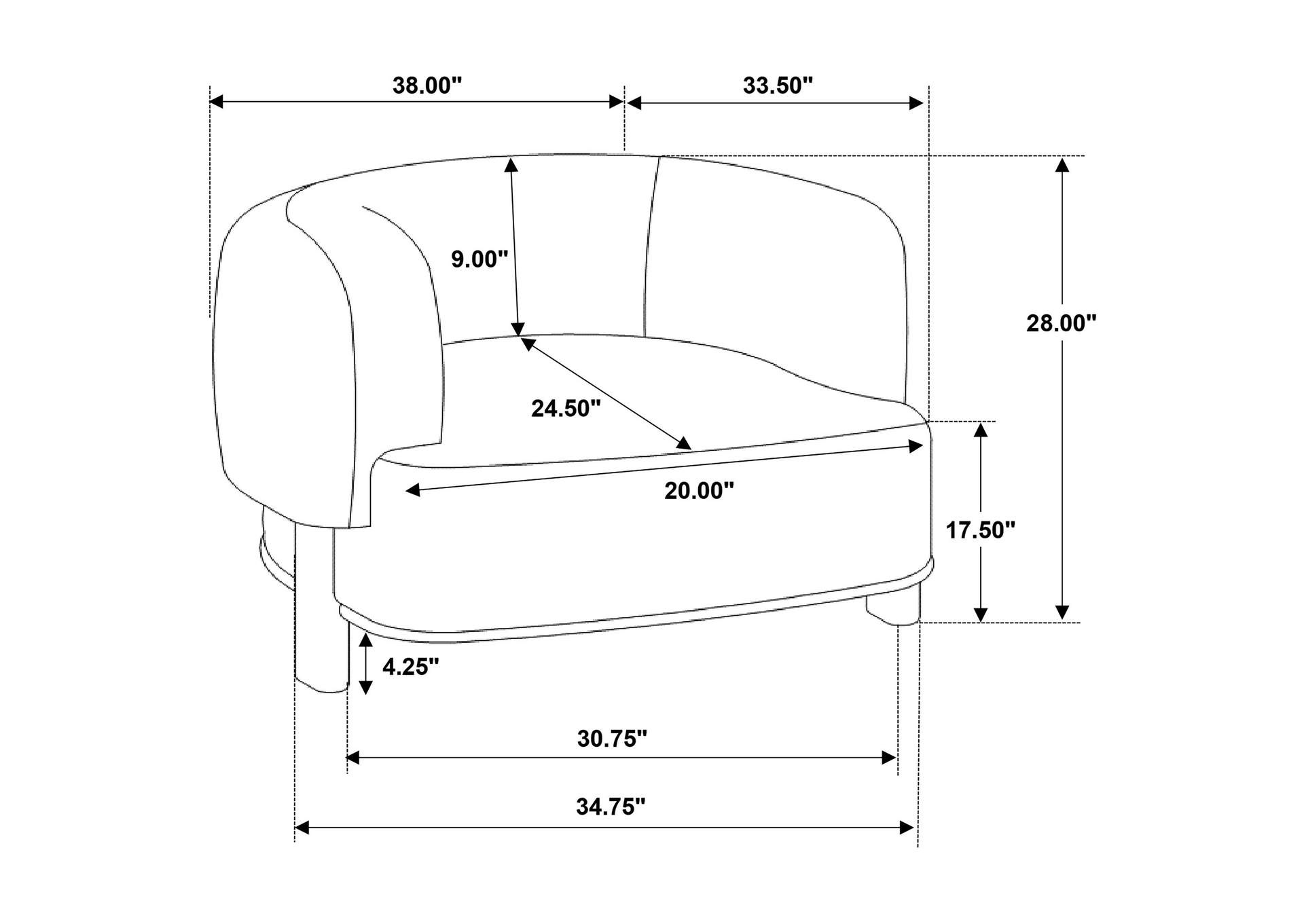 Lawler Upholstered Barrel Back Accent Chair Mushroom