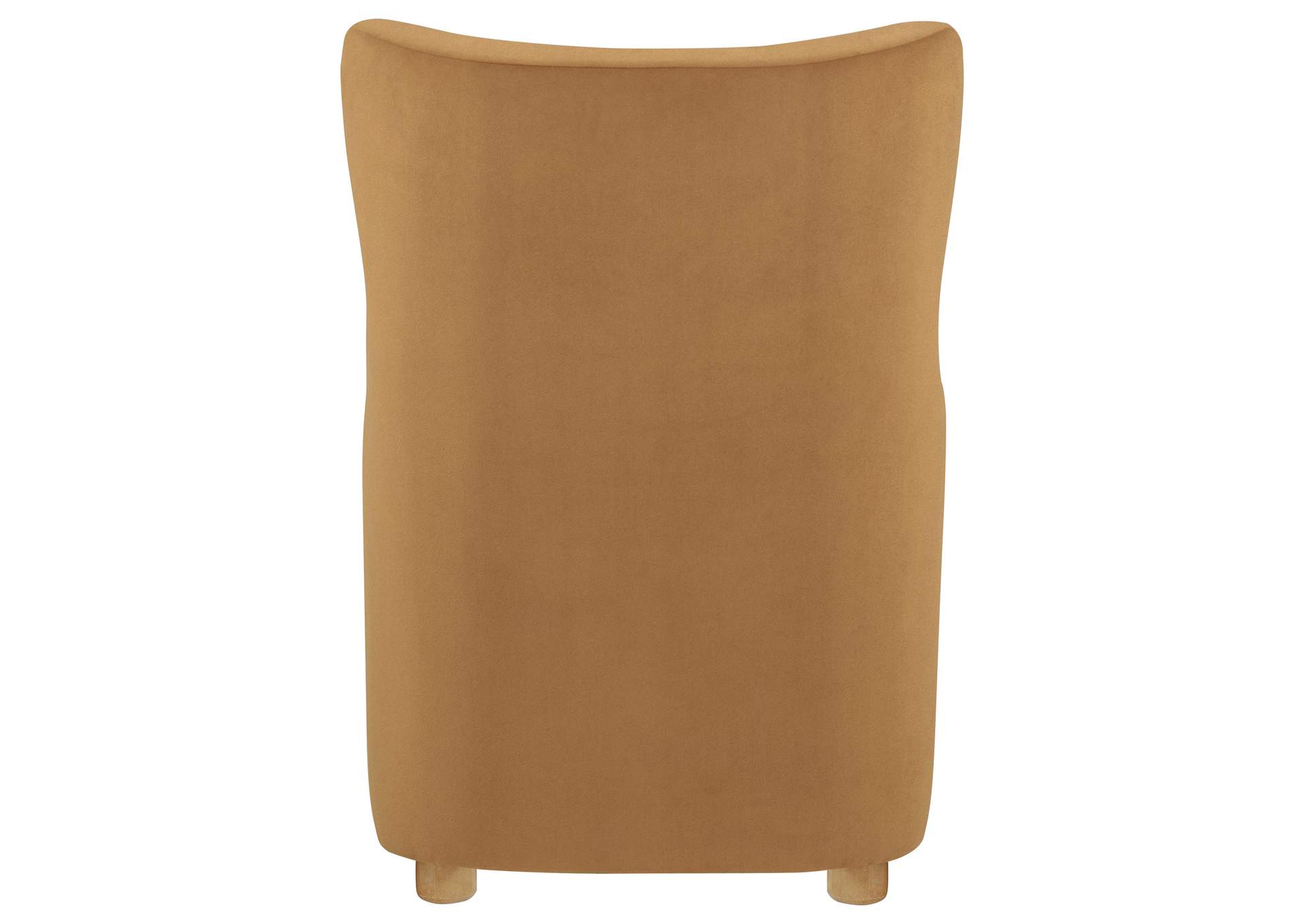 Thornton Velvet Upholstered Wingback Lounge Accent Chair Cognac image 8