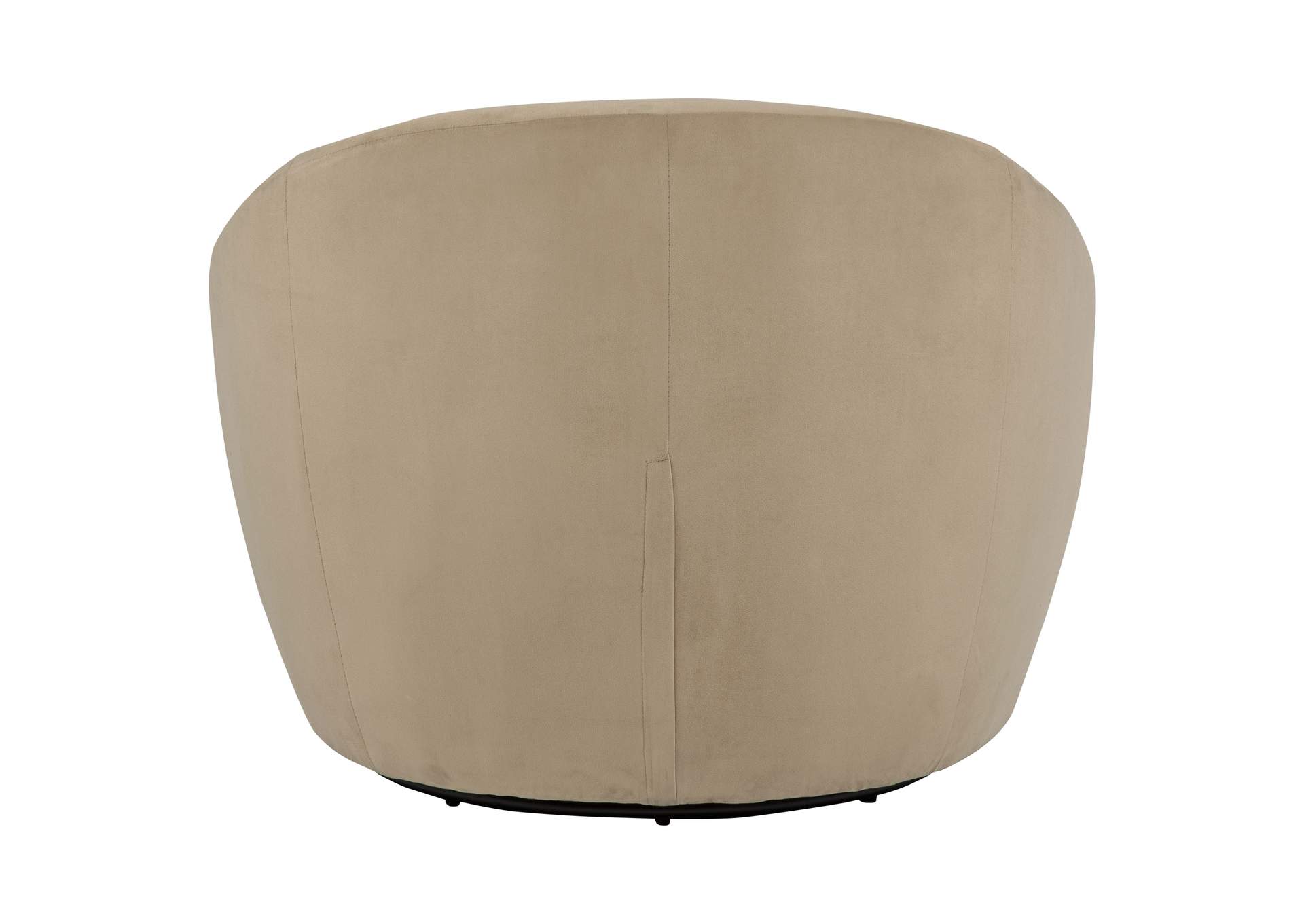 Myernick Velvet Upholstered Swivel Accent Chair Camel image 10