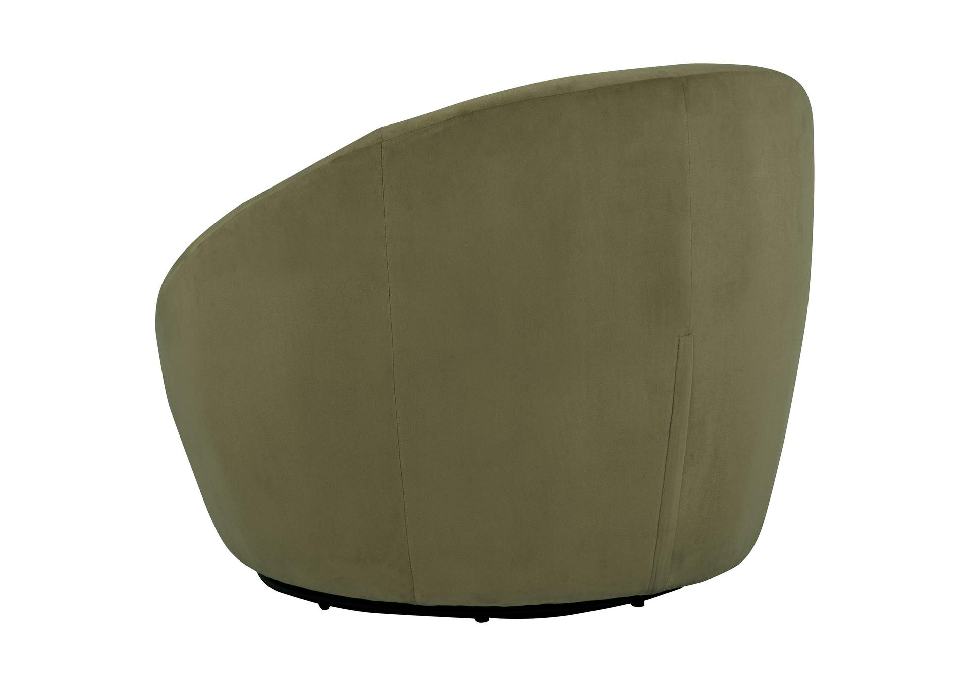Myernick Velvet Upholstered Swivel Accent Chair Olive image 9