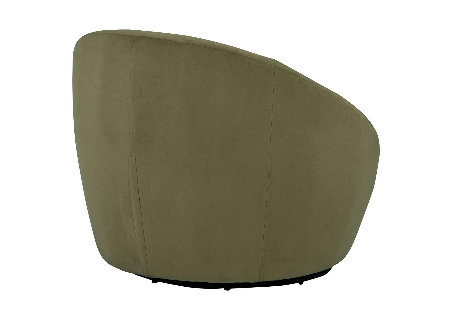 Myernick Velvet Upholstered Swivel Accent Chair Olive image 11