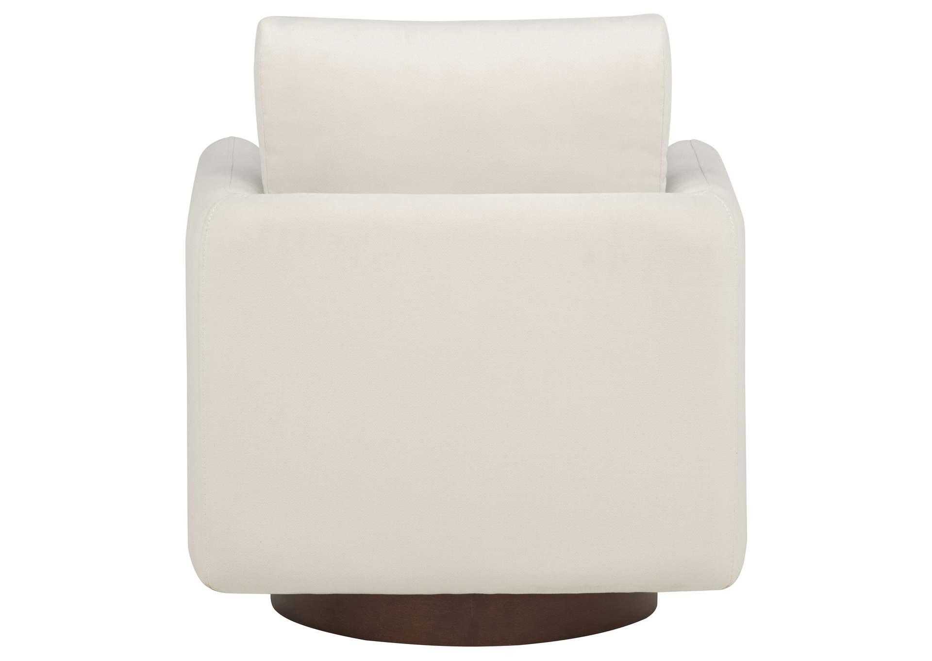 Iris Fabric Upholstered Swivel Accent Chair Ivory image 8