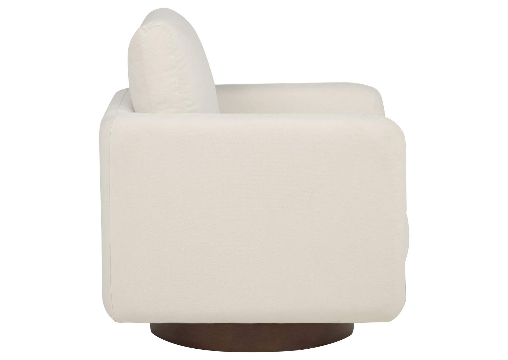 Iris Fabric Upholstered Swivel Accent Chair Ivory image 10