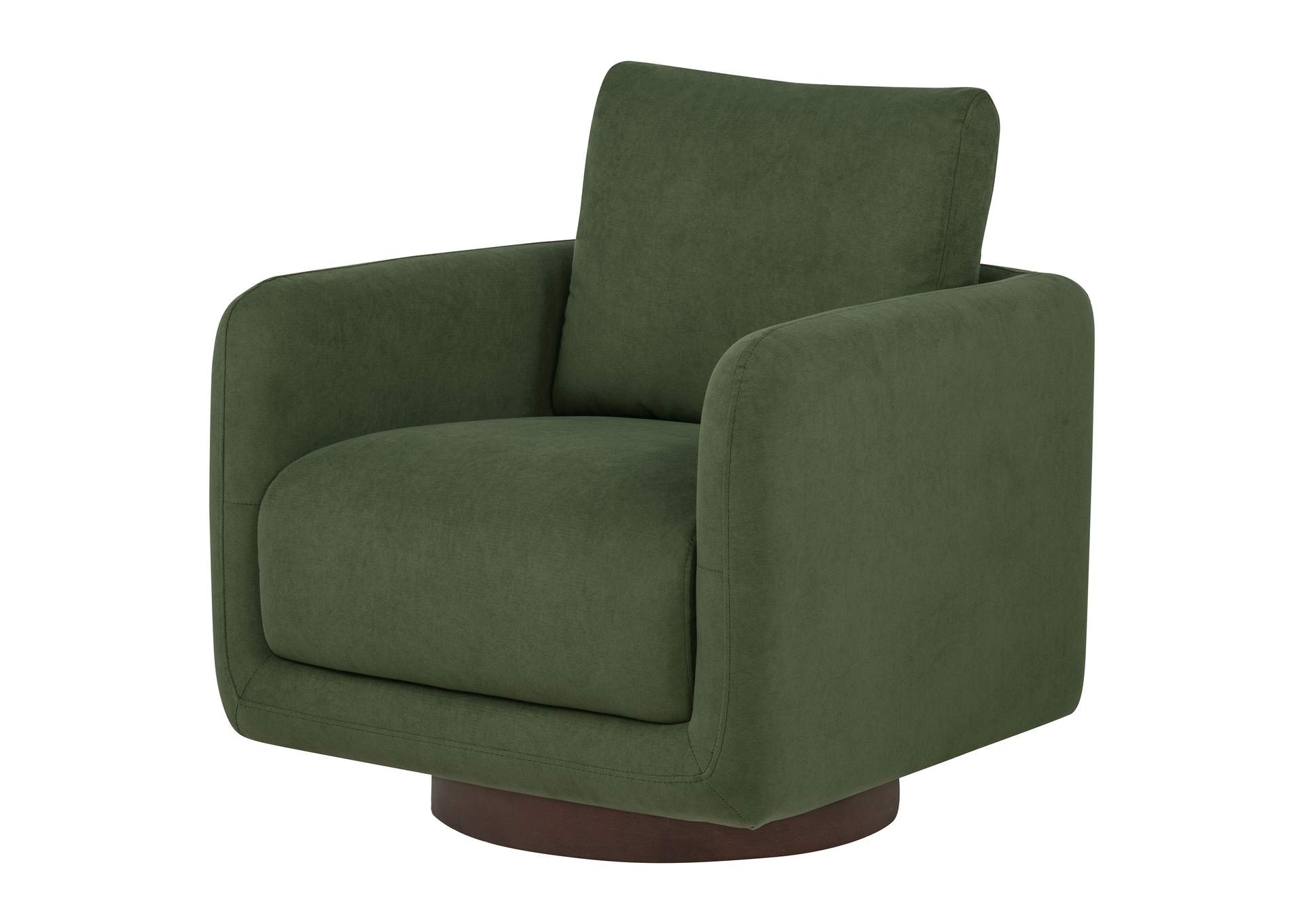 Iris Fabric Upholstered Swivel Accent Chair Matcha image 5