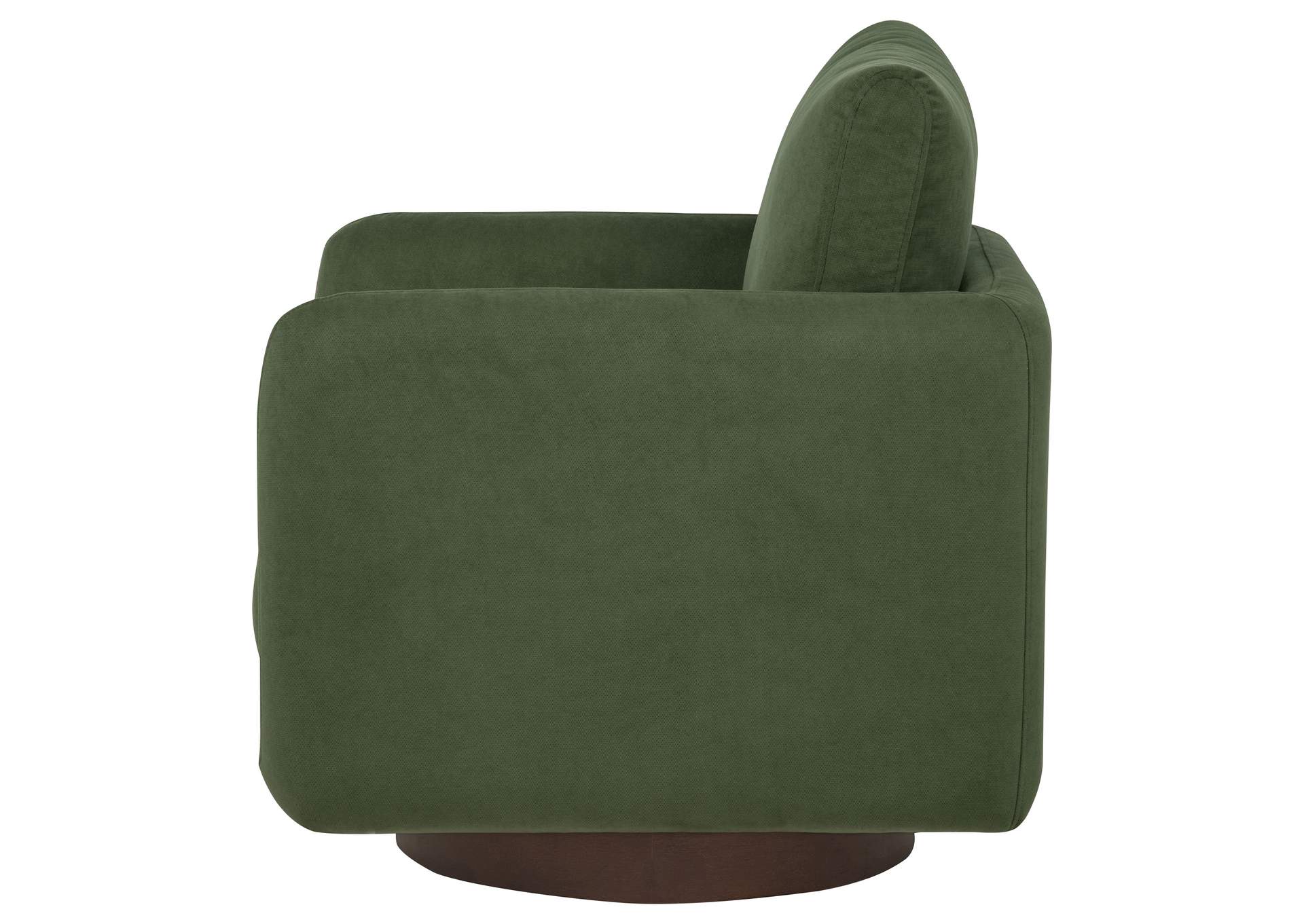 Iris Fabric Upholstered Swivel Accent Chair Matcha image 6