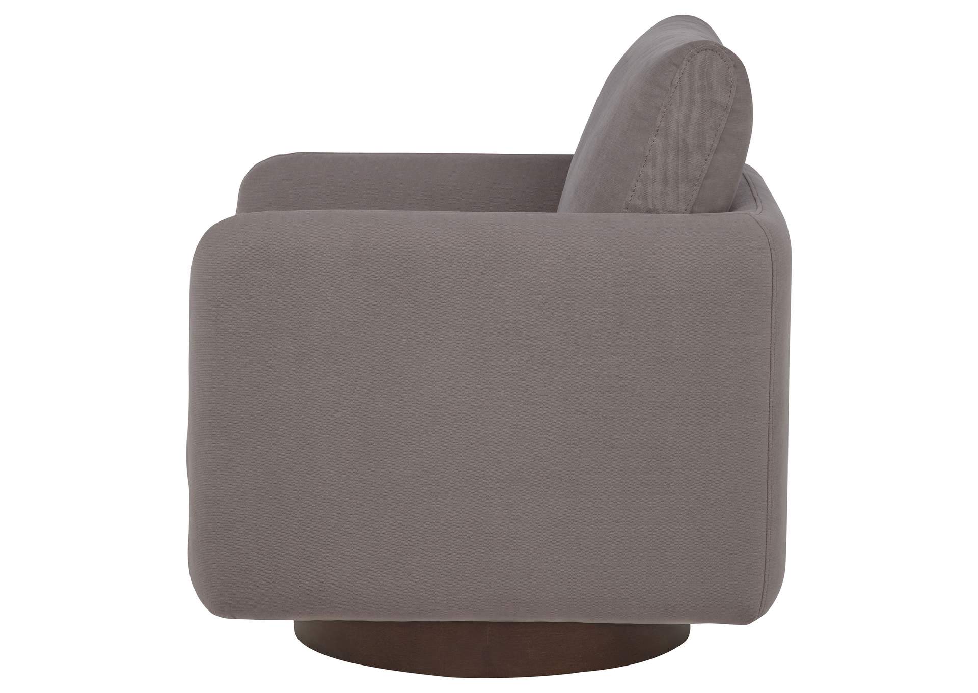 Iris Fabric Upholstered Swivel Accent Chair Stone image 6
