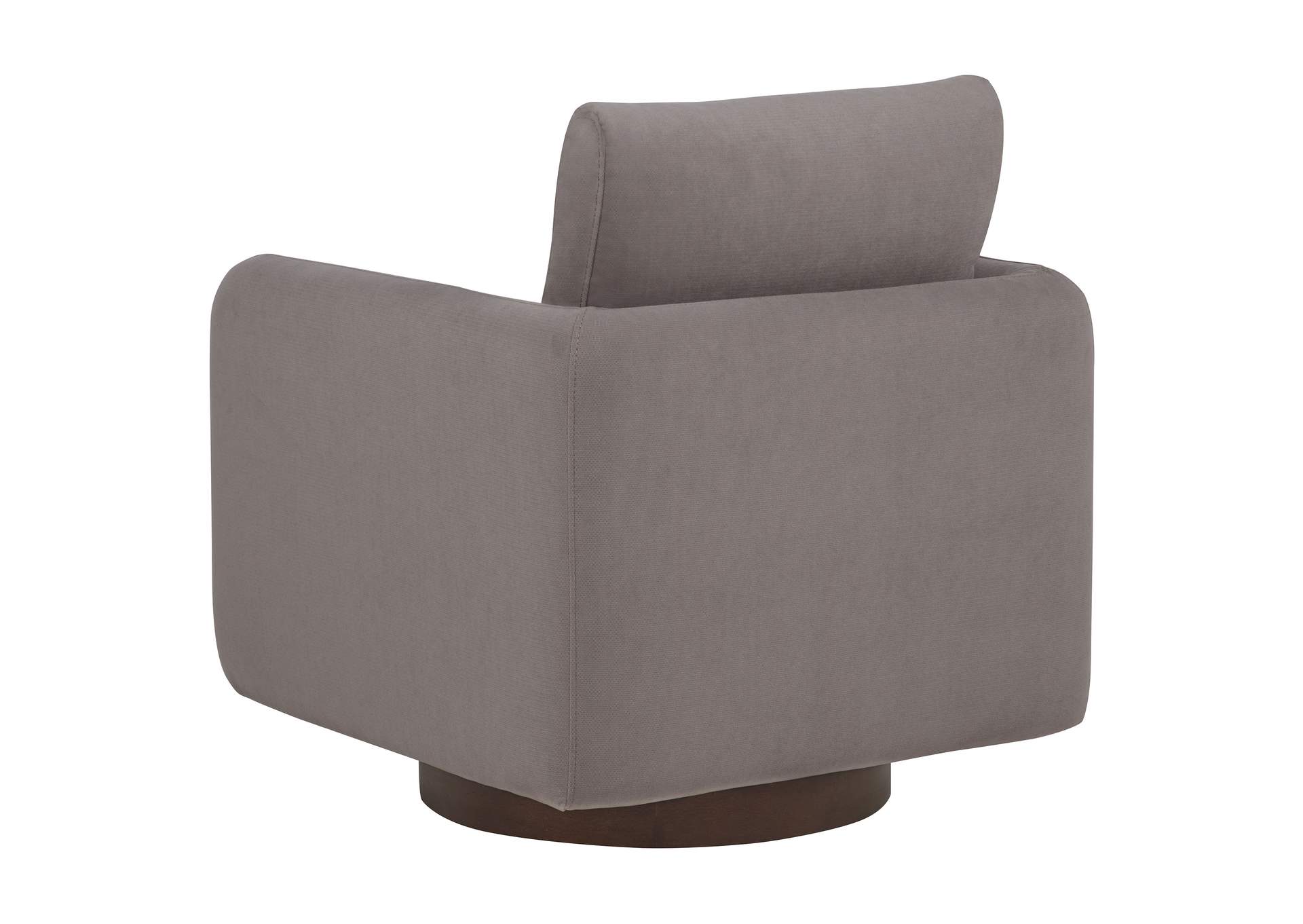 Iris Fabric Upholstered Swivel Accent Chair Stone image 7