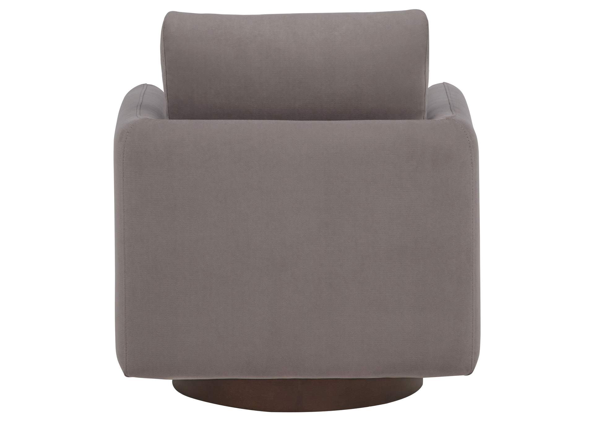 Iris Fabric Upholstered Swivel Accent Chair Stone image 8