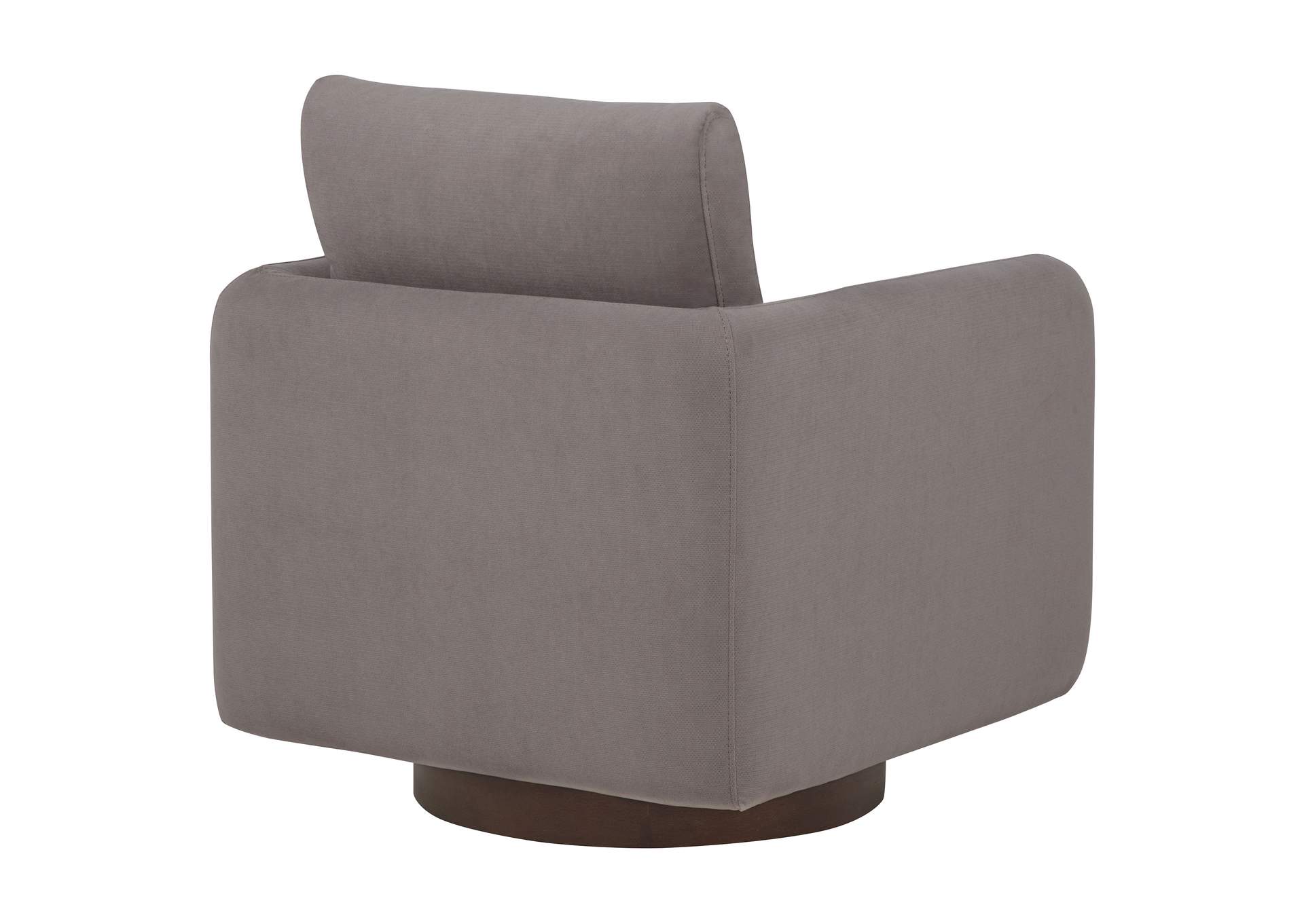 Iris Fabric Upholstered Swivel Accent Chair Stone image 9