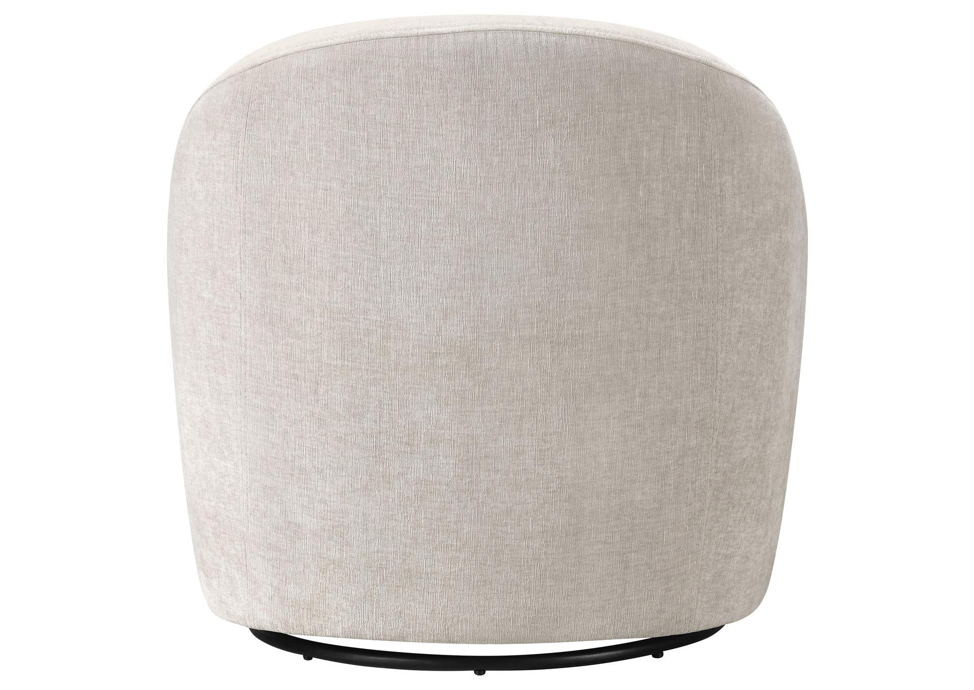 Leon Chenille Upholstered Swivel Accent Chair Beige image 8