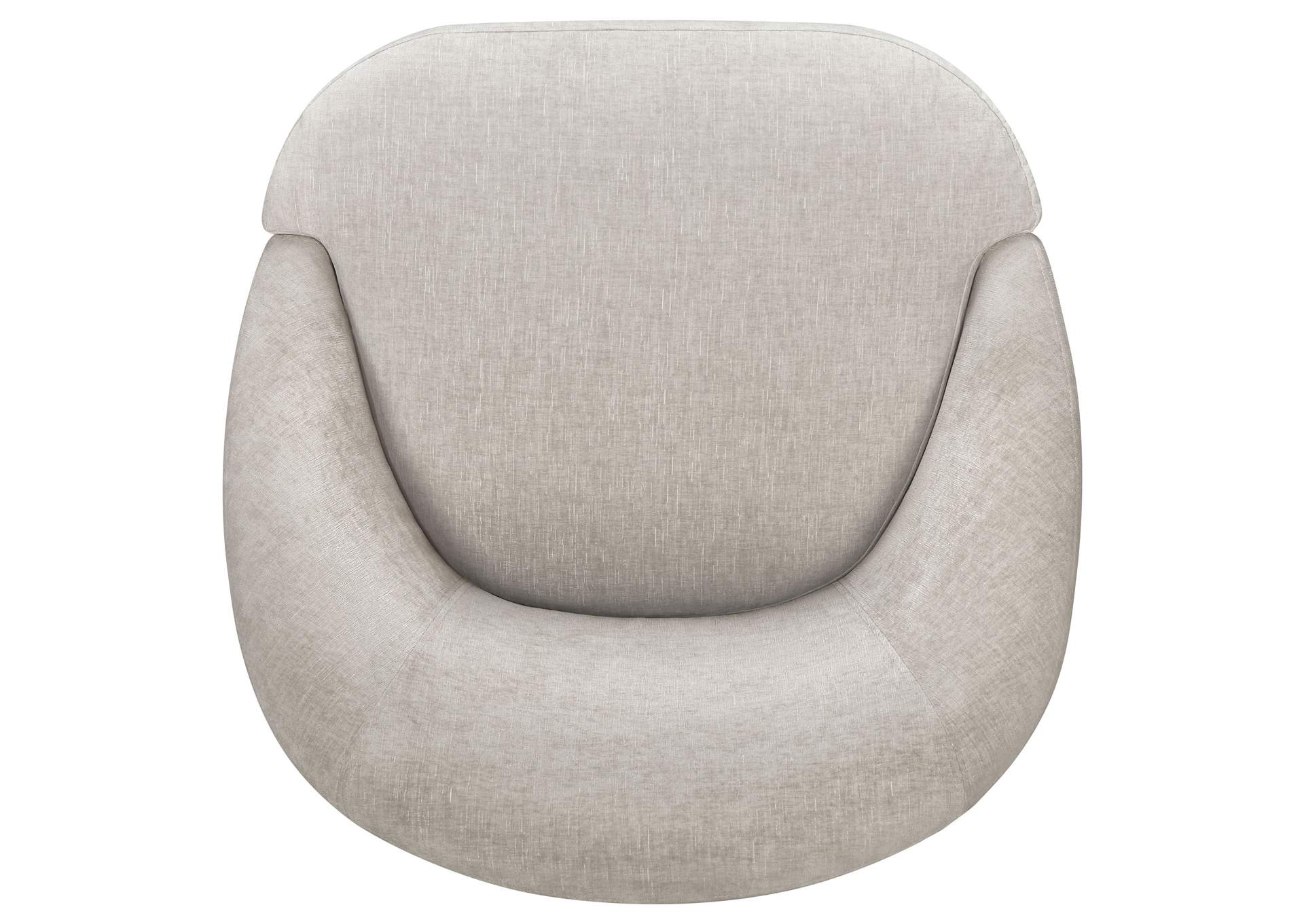 Leon Chenille Upholstered Swivel Accent Chair Beige image 11