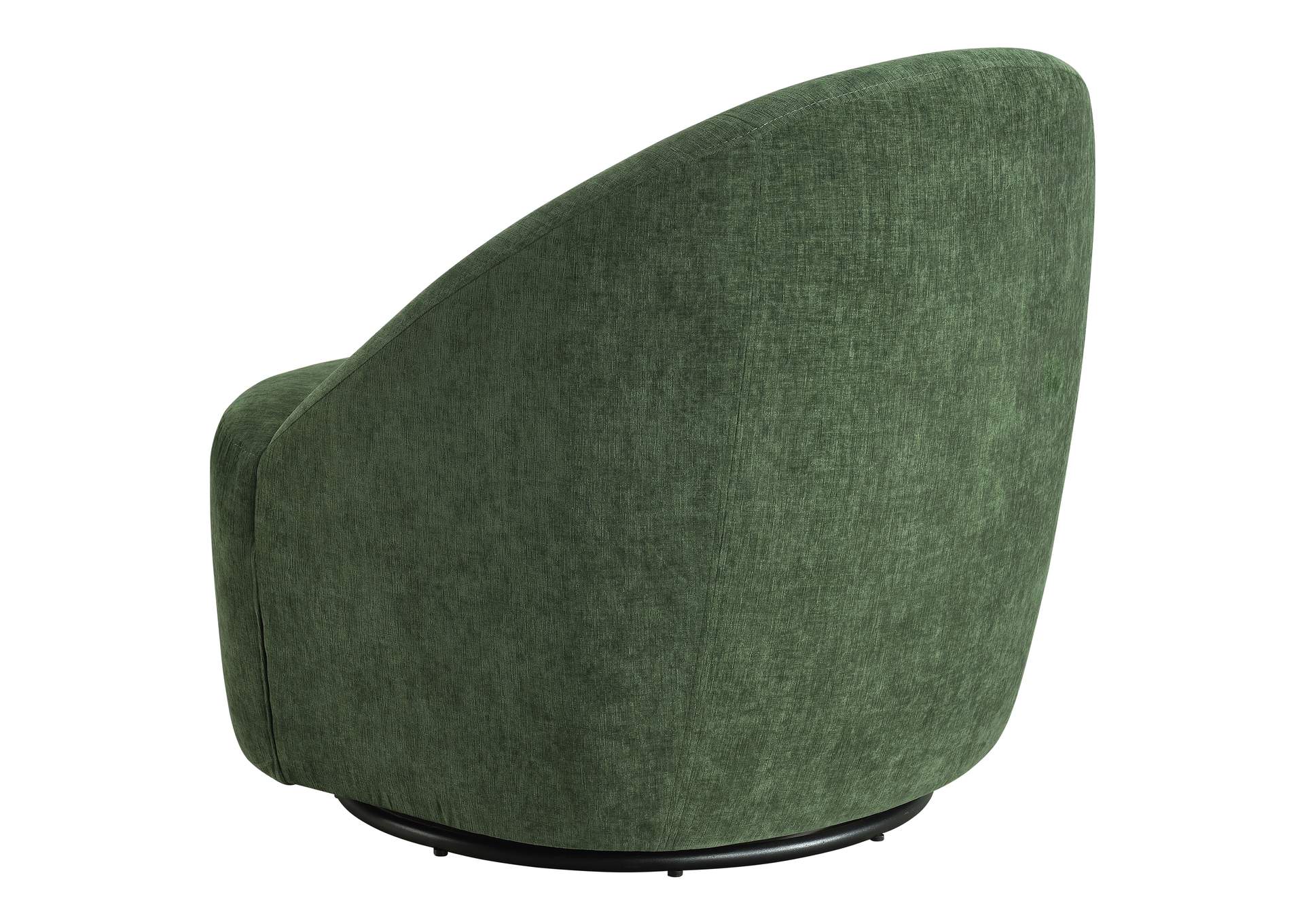 Leon Chenille Upholstered Swivel Accent Chair Green image 7