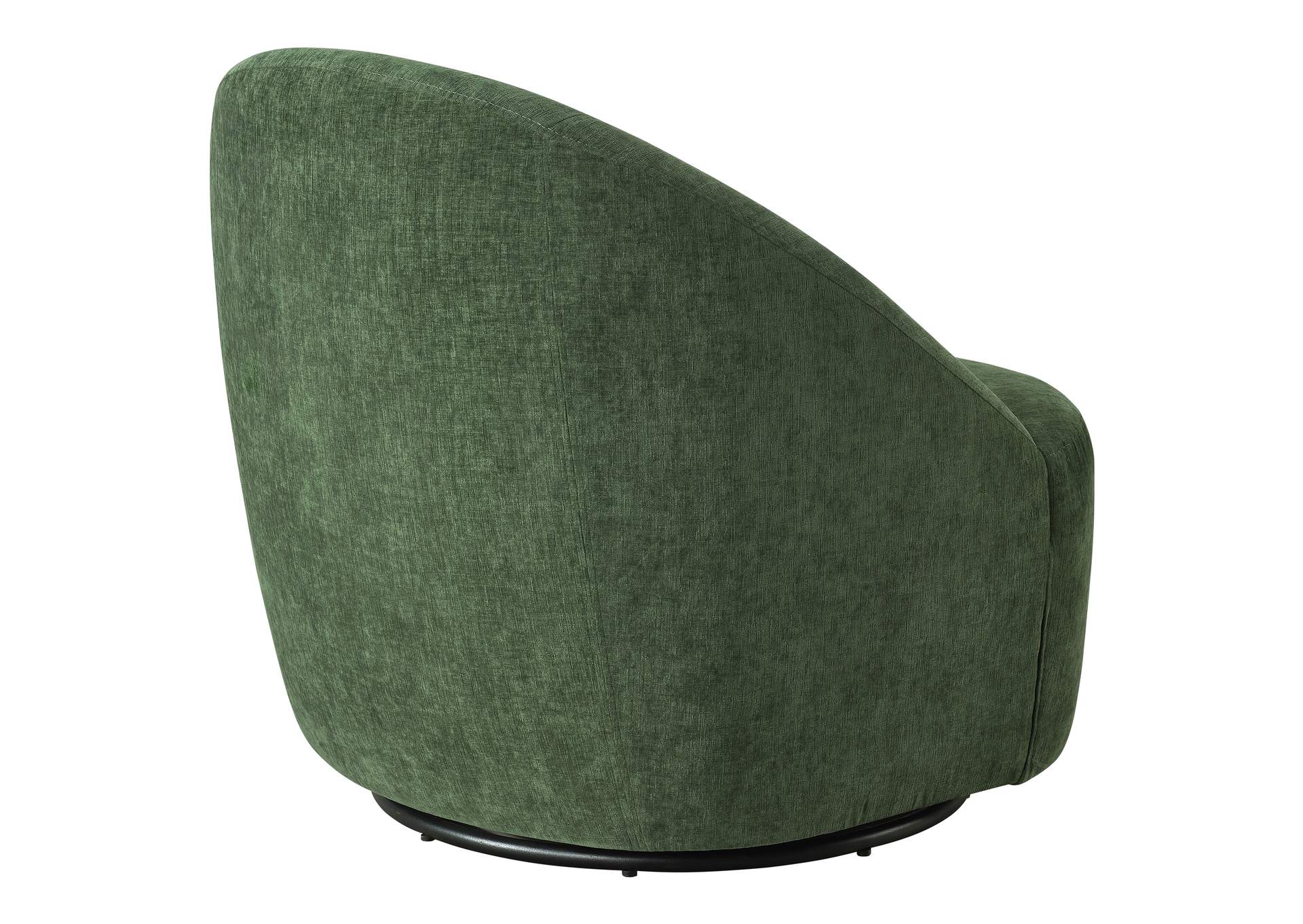 Leon Chenille Upholstered Swivel Accent Chair Green image 9
