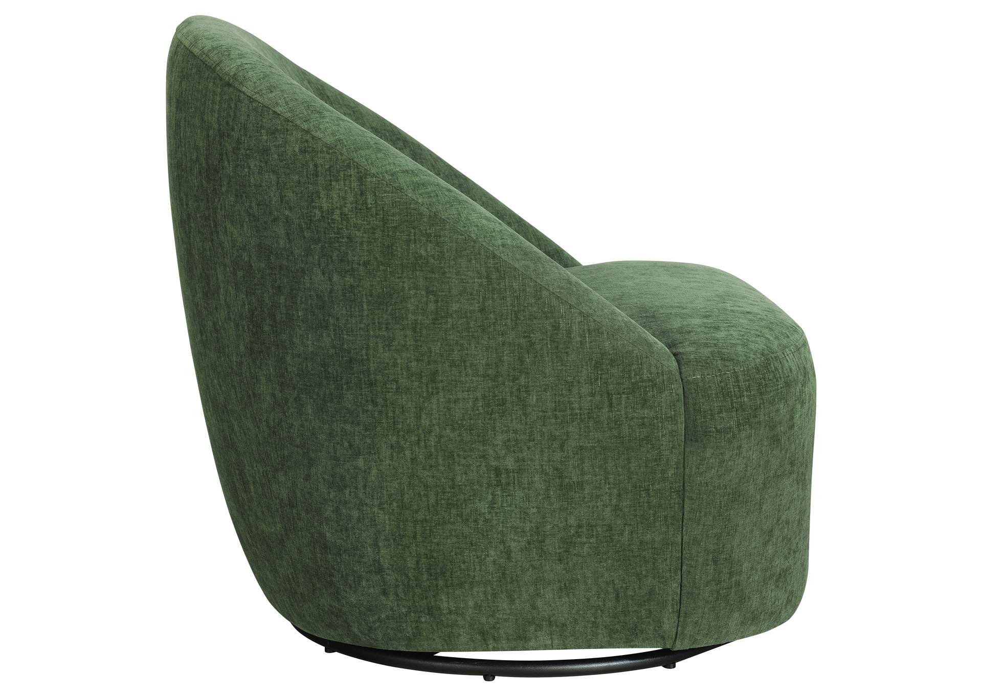 Leon Chenille Upholstered Swivel Accent Chair Green image 10