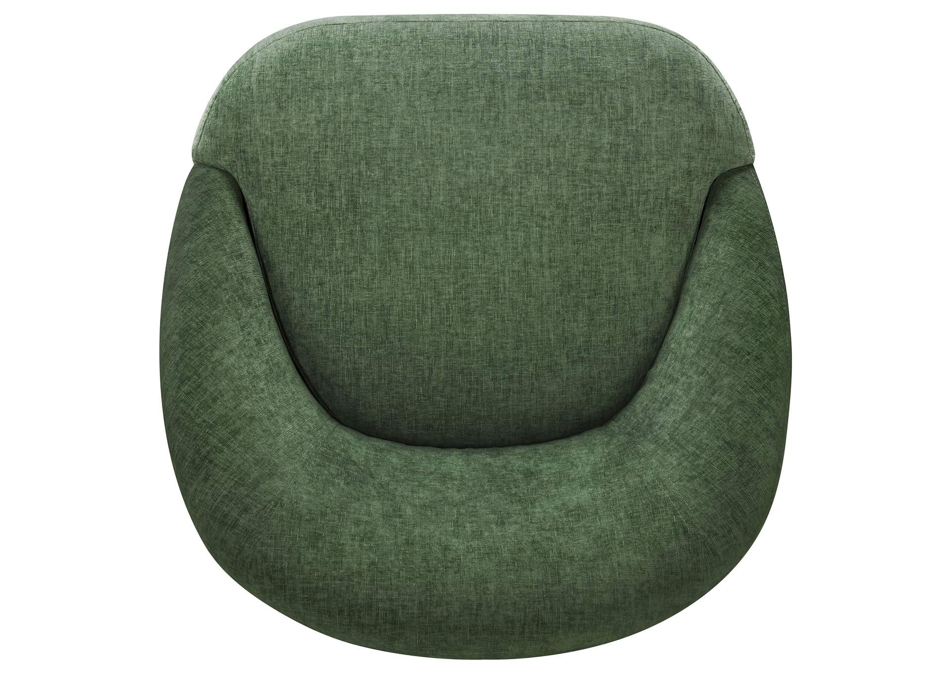 Leon Chenille Upholstered Swivel Accent Chair Green image 11