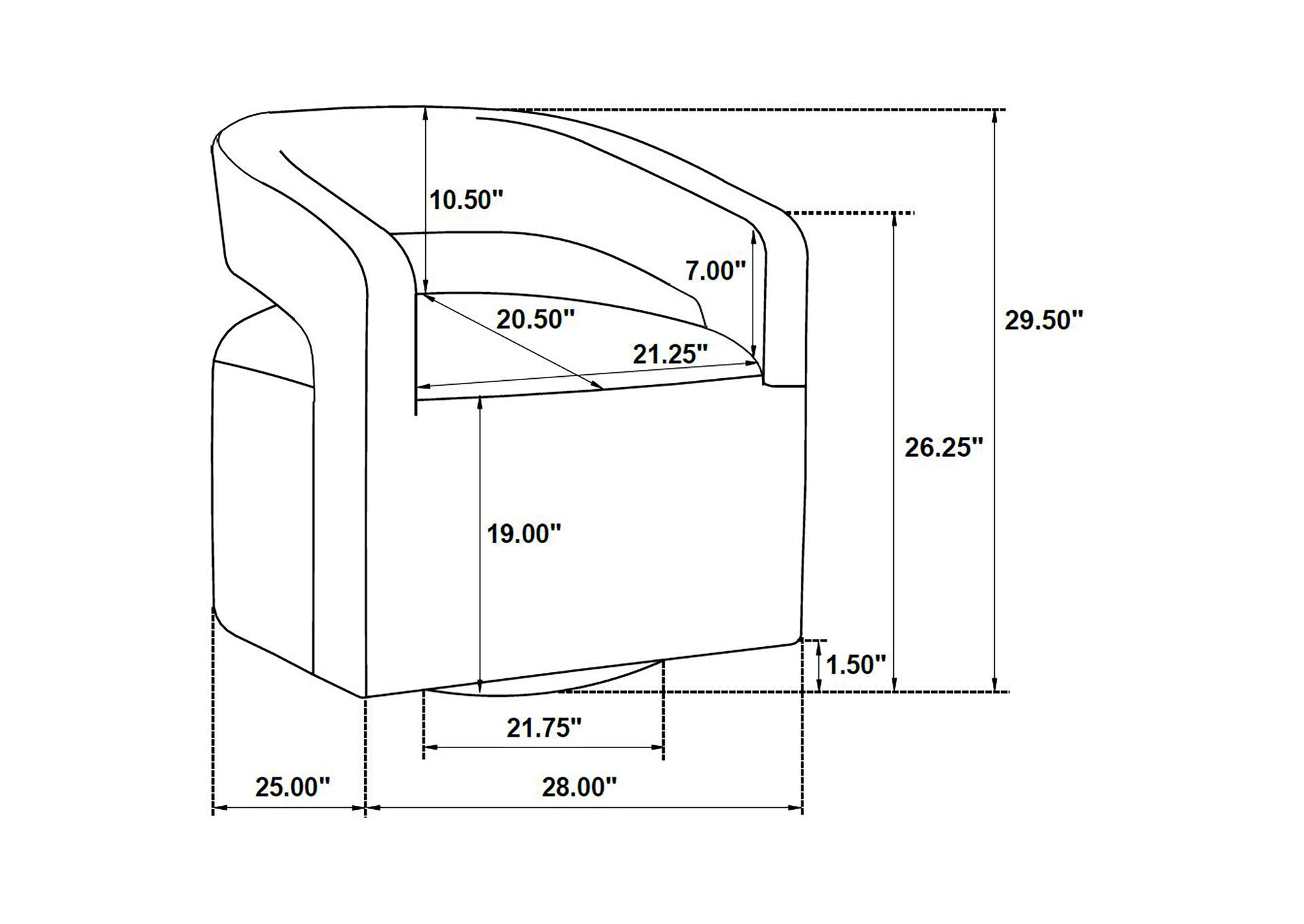 Westhill Boucle Upholstered Swivel Accent Chair Berry image 12
