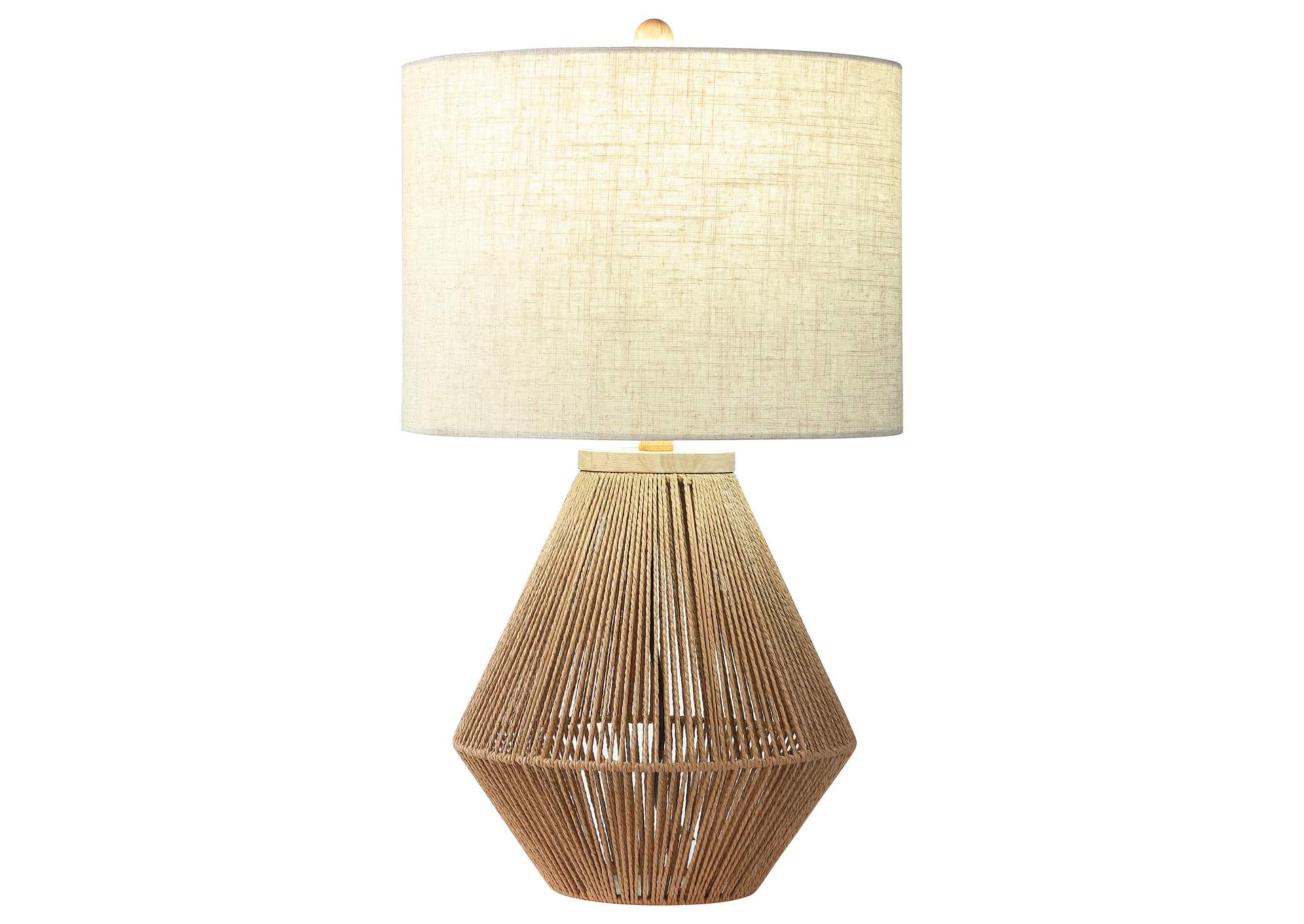 Pryor Drum Shade Handwoven Rope Table Lamp Natural