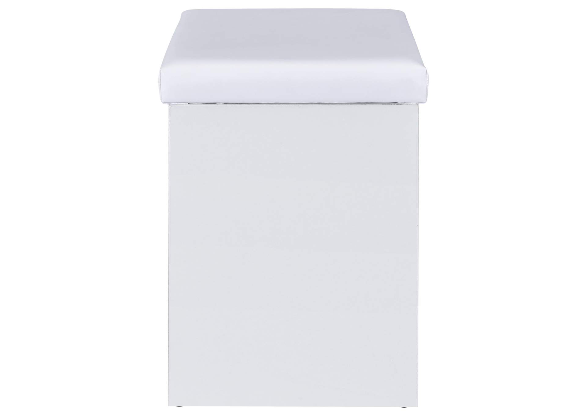 Bunbury Makeup Vanity Table Set Storage Mirror and Stool White image 6