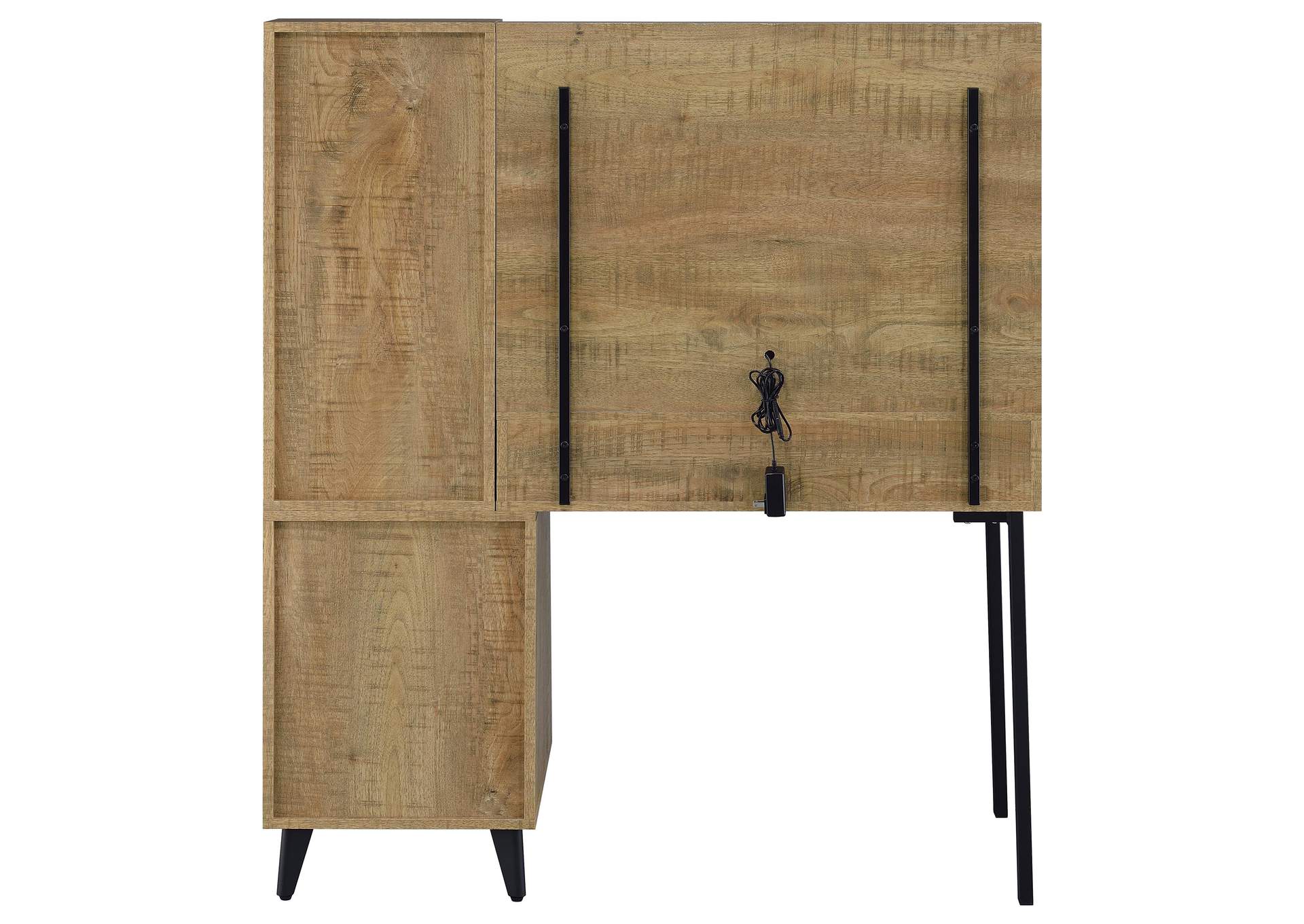 Souza 5-Drawer Makeup Vanity Table With LED Mirror Mango image 10