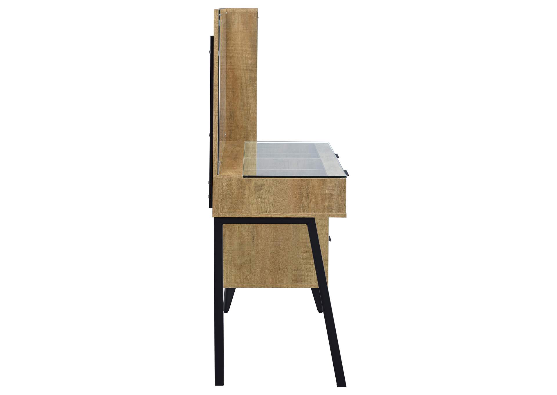 Souza 5-Drawer Makeup Vanity Table With LED Mirror Mango image 12