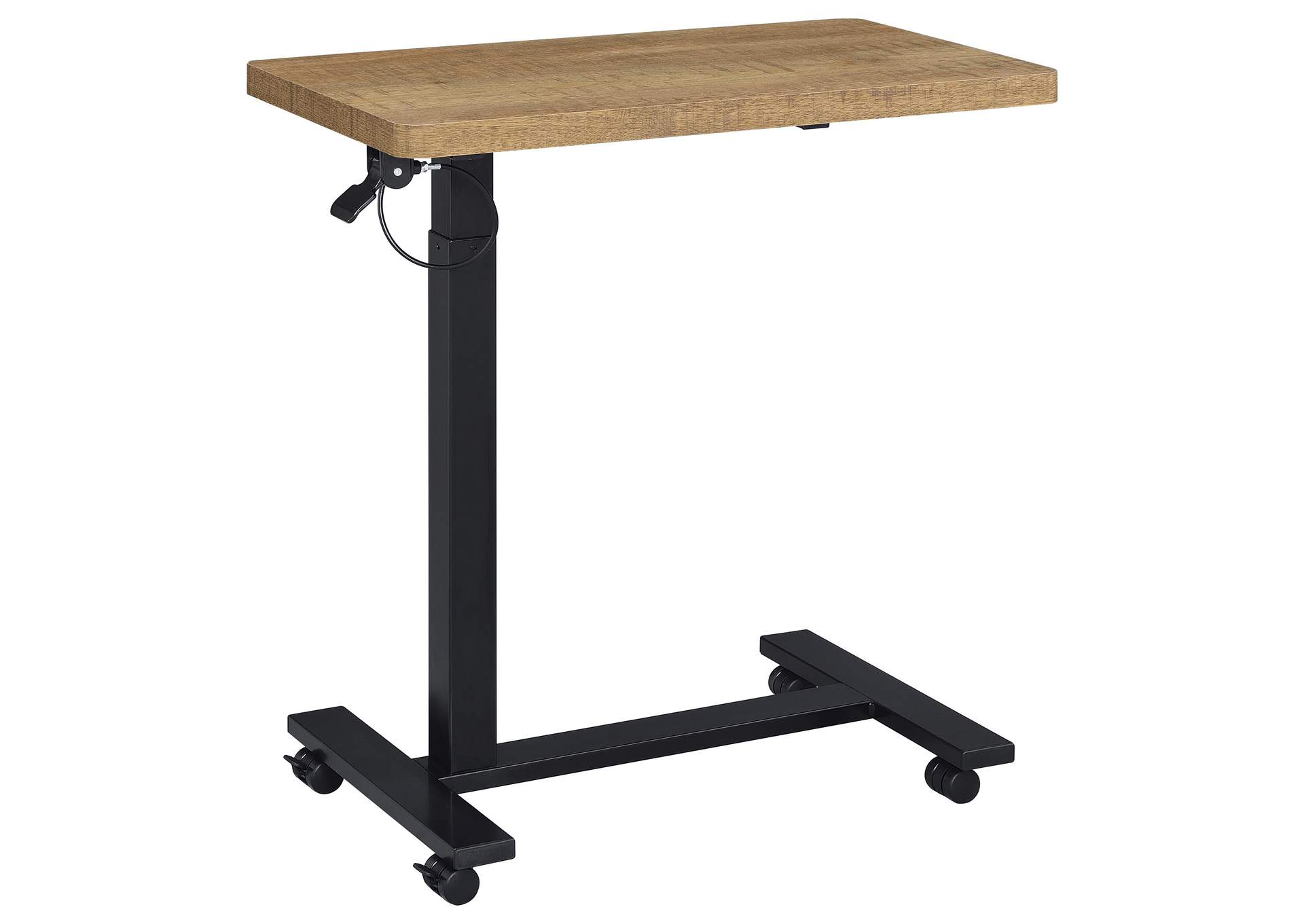 Westpark Pneumatic Adjustable C-Shape Side Table with Casters Mango image 1