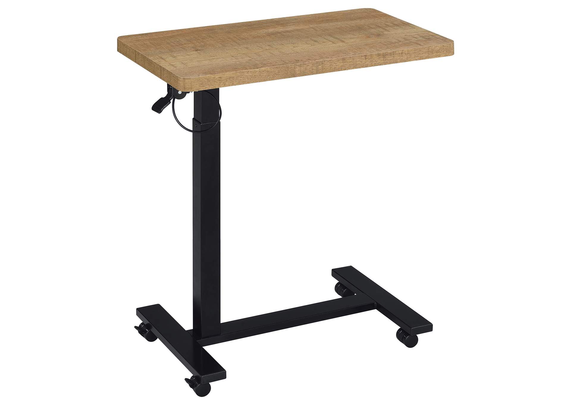 Westpark Pneumatic Adjustable C-Shape Side Table with Casters Mango image 4