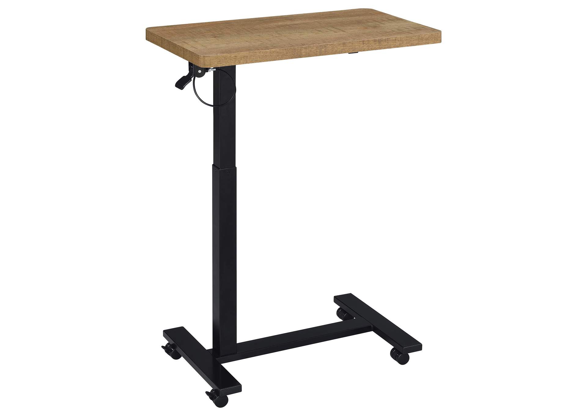 Westpark Pneumatic Adjustable C-Shape Side Table with Casters Mango image 5
