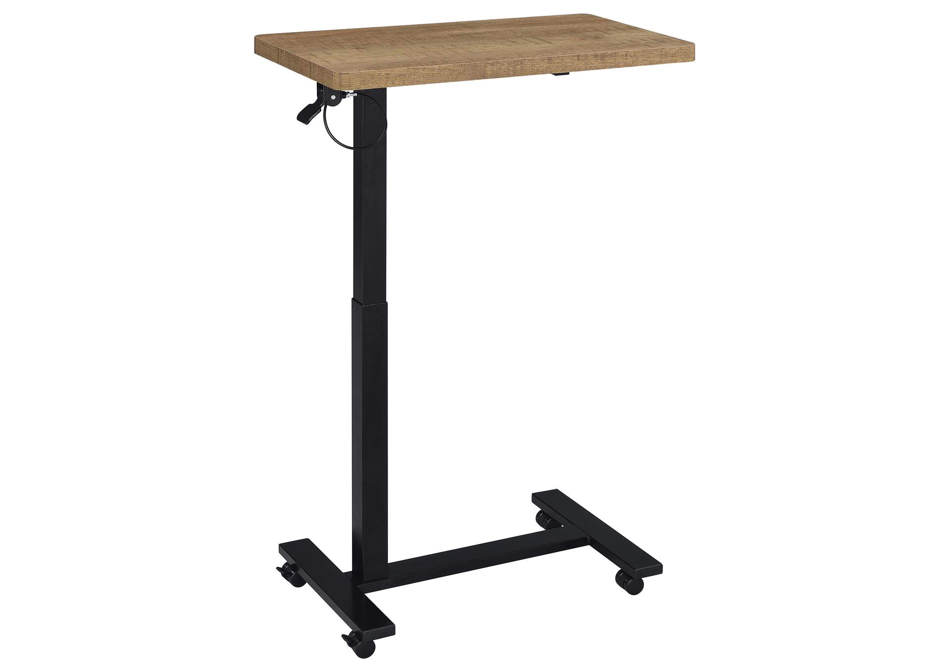 Westpark Pneumatic Adjustable C-Shape Side Table with Casters Mango image 6