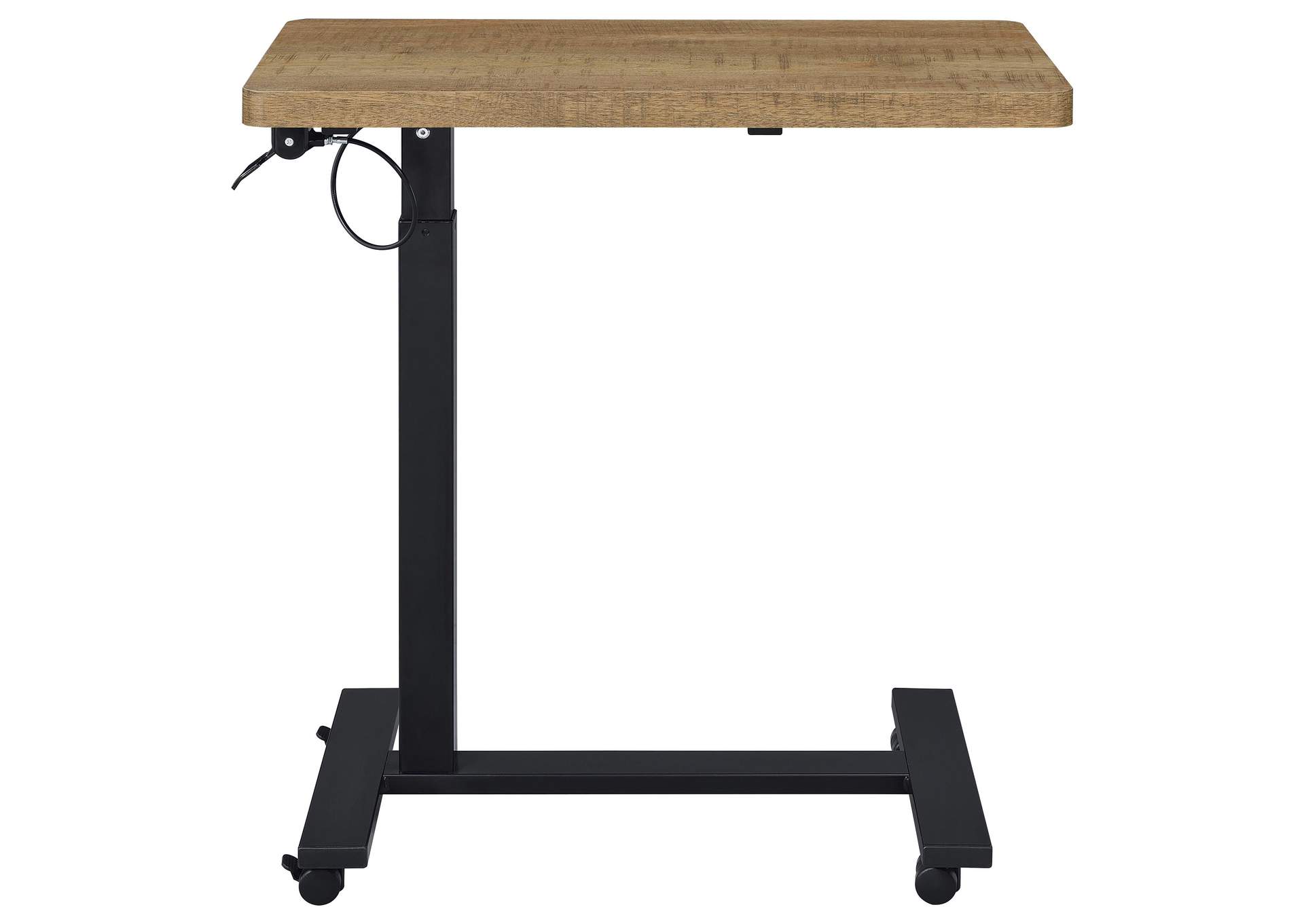 Westpark Pneumatic Adjustable C-Shape Side Table with Casters Mango image 7