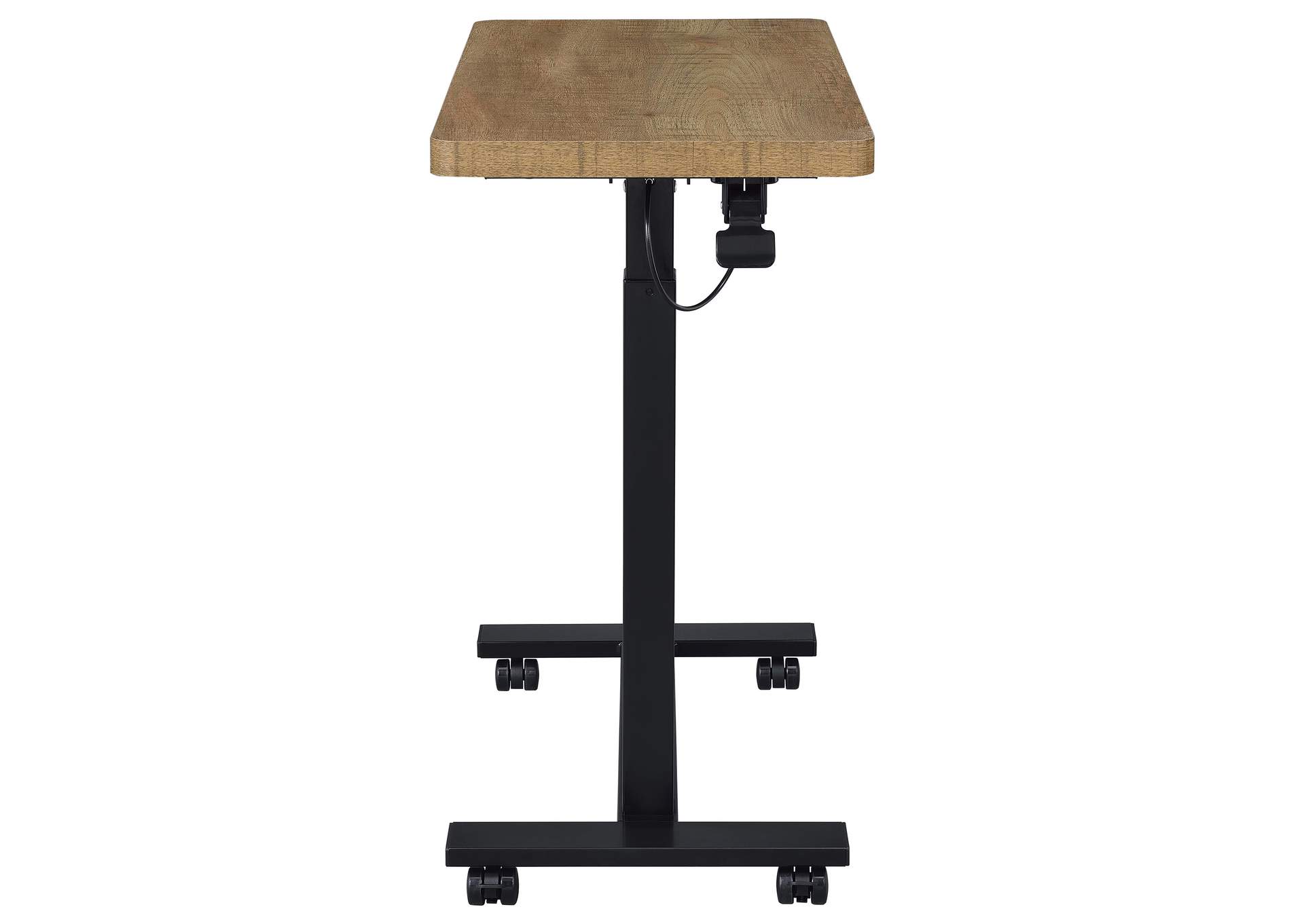 Westpark Pneumatic Adjustable C-Shape Side Table with Casters Mango image 9
