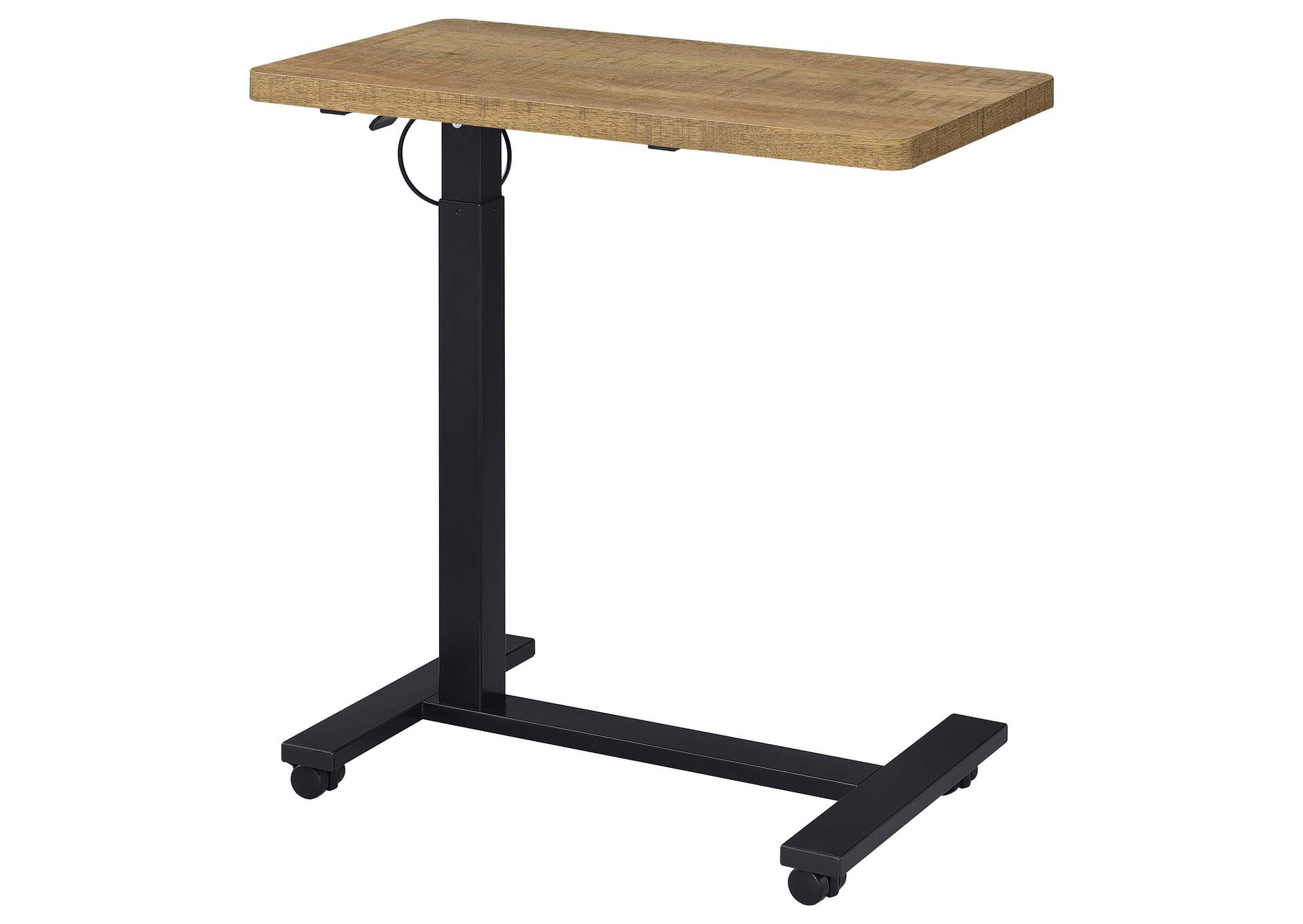 Westpark Pneumatic Adjustable C-Shape Side Table with Casters Mango image 11