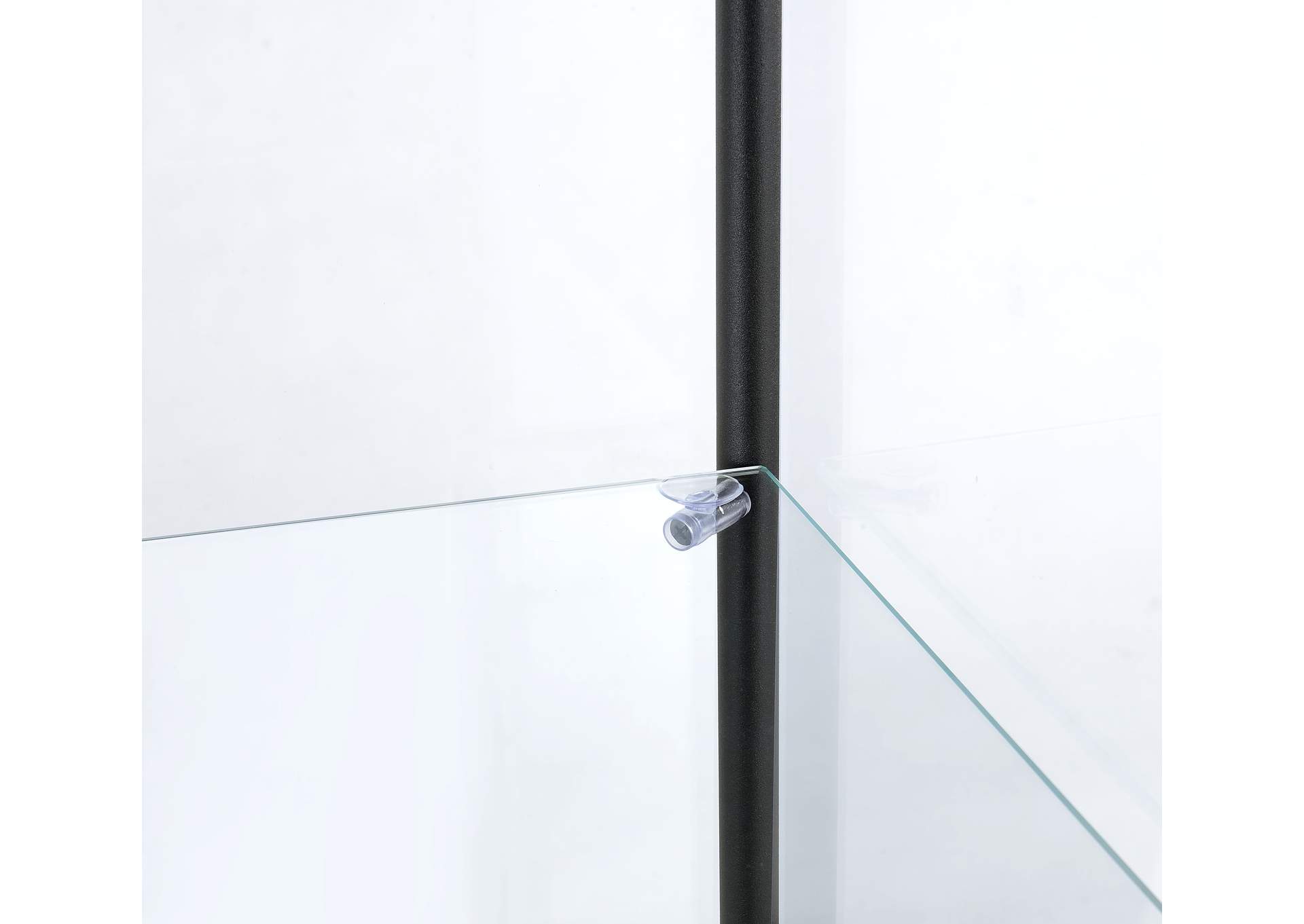 Bellatrix 3-shelf Clear Glass Curio Cabinet Mango image 10