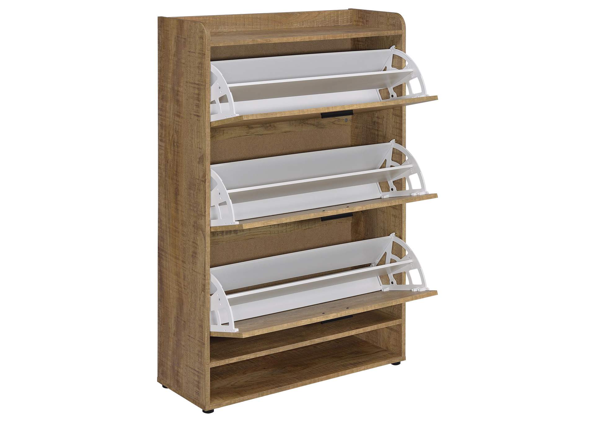 Denia 3-tier Engineered Wood Shoe Cabinet Mango image 5