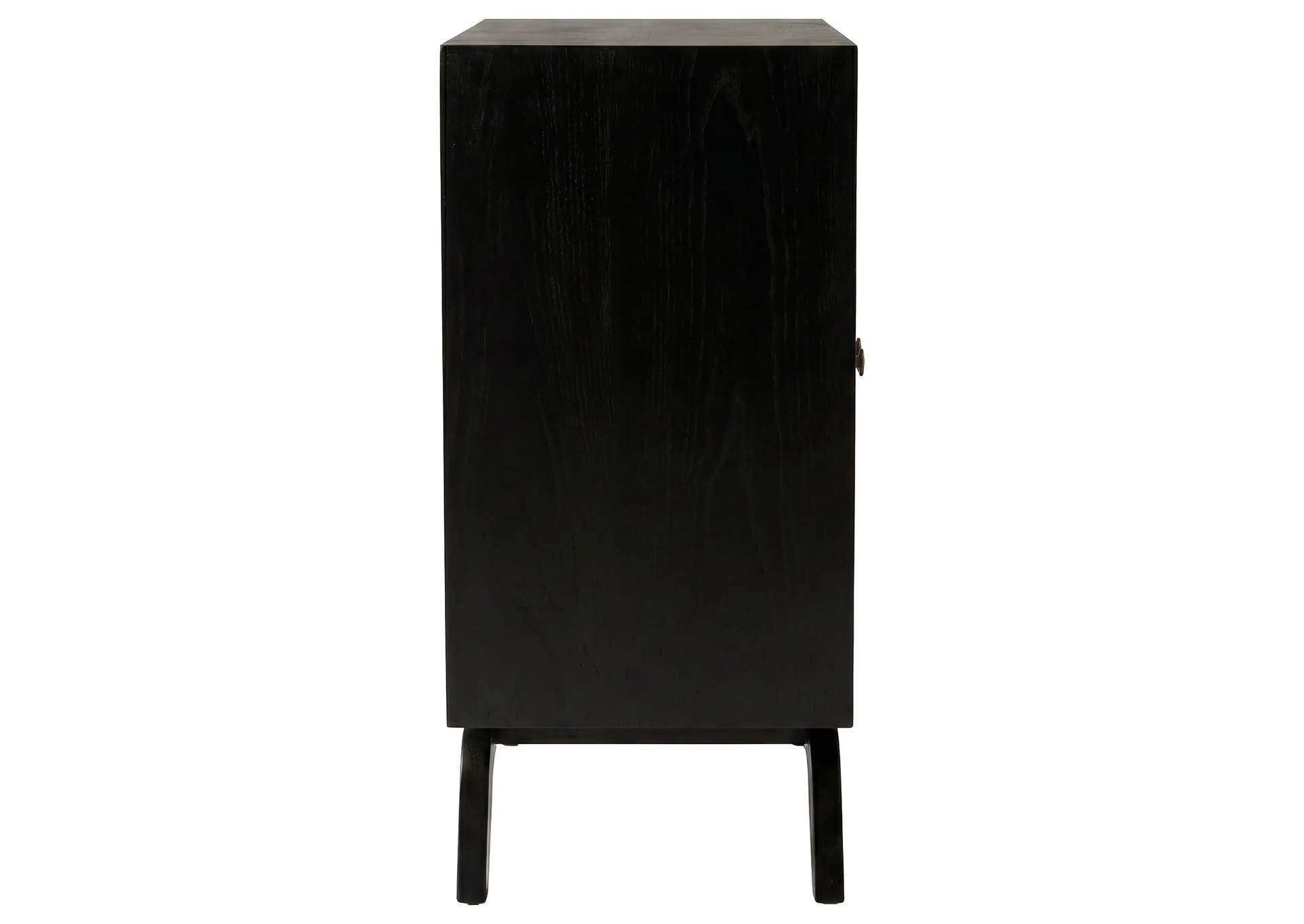 Marlon 2-door Floral Bone Inlay Accent Cabinet Black image 9
