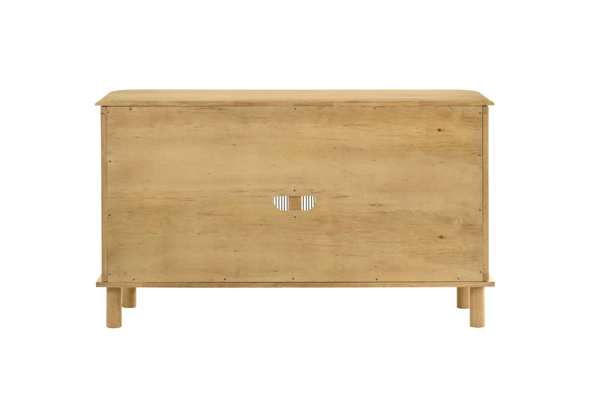 Ervine 3-Door Rope Panel Sideboard Accent Storage Cabinet Natural image 9