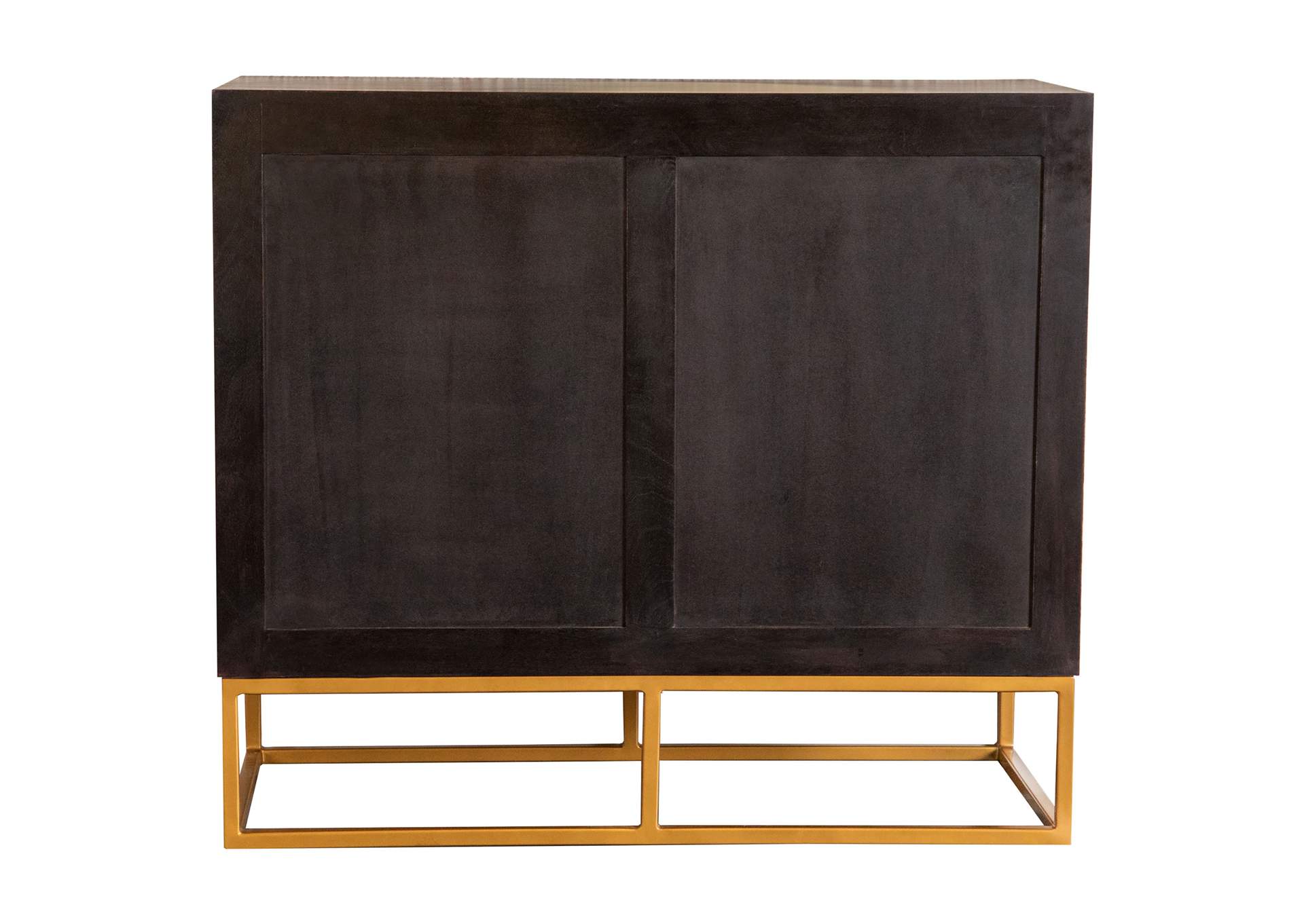 Zara 2-door 40-inch Wood Accent Storage Cabinet Black Walnut image 4
