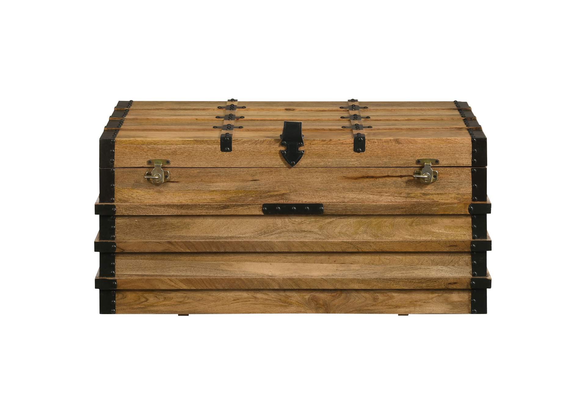 Simmons Rectangular Storage Trunk Natural and Black