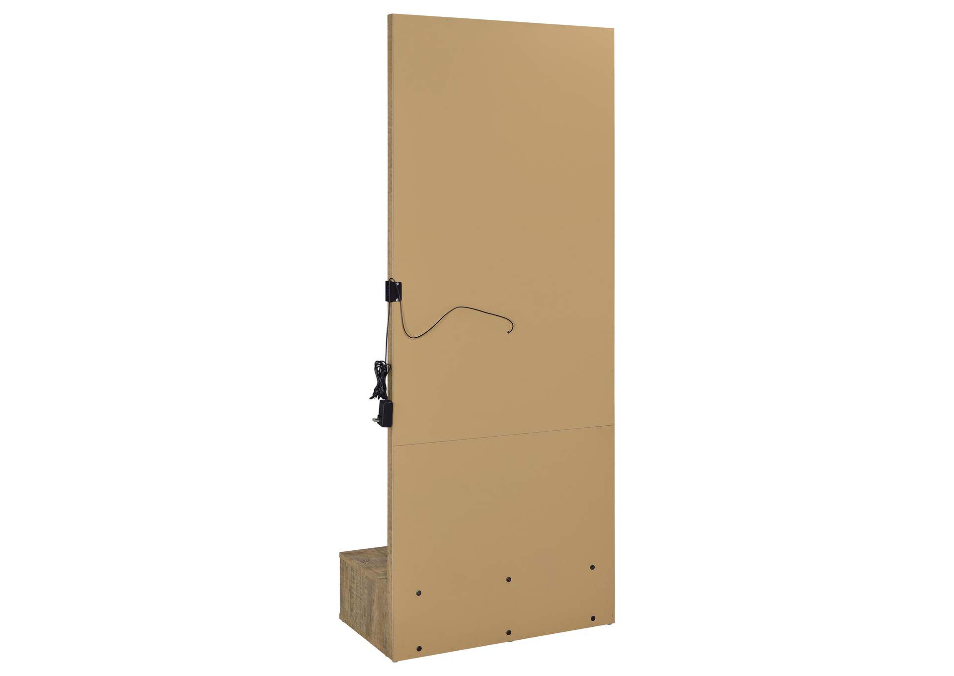 Spector 1-drawer Lighted Full-Length Floor Mirror Mango image 10