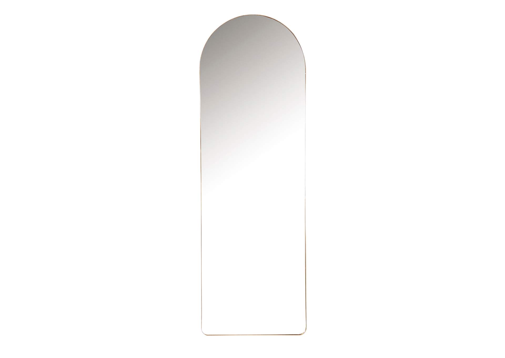 Stabler 20 x 60 Inch Metal Framed Floor Mirror Rose Gold