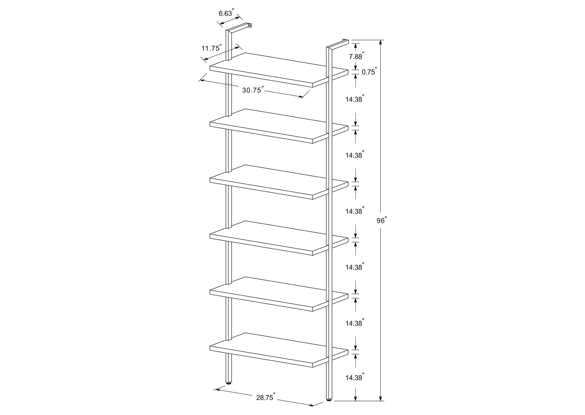 WALL SHELF 3 PC SET