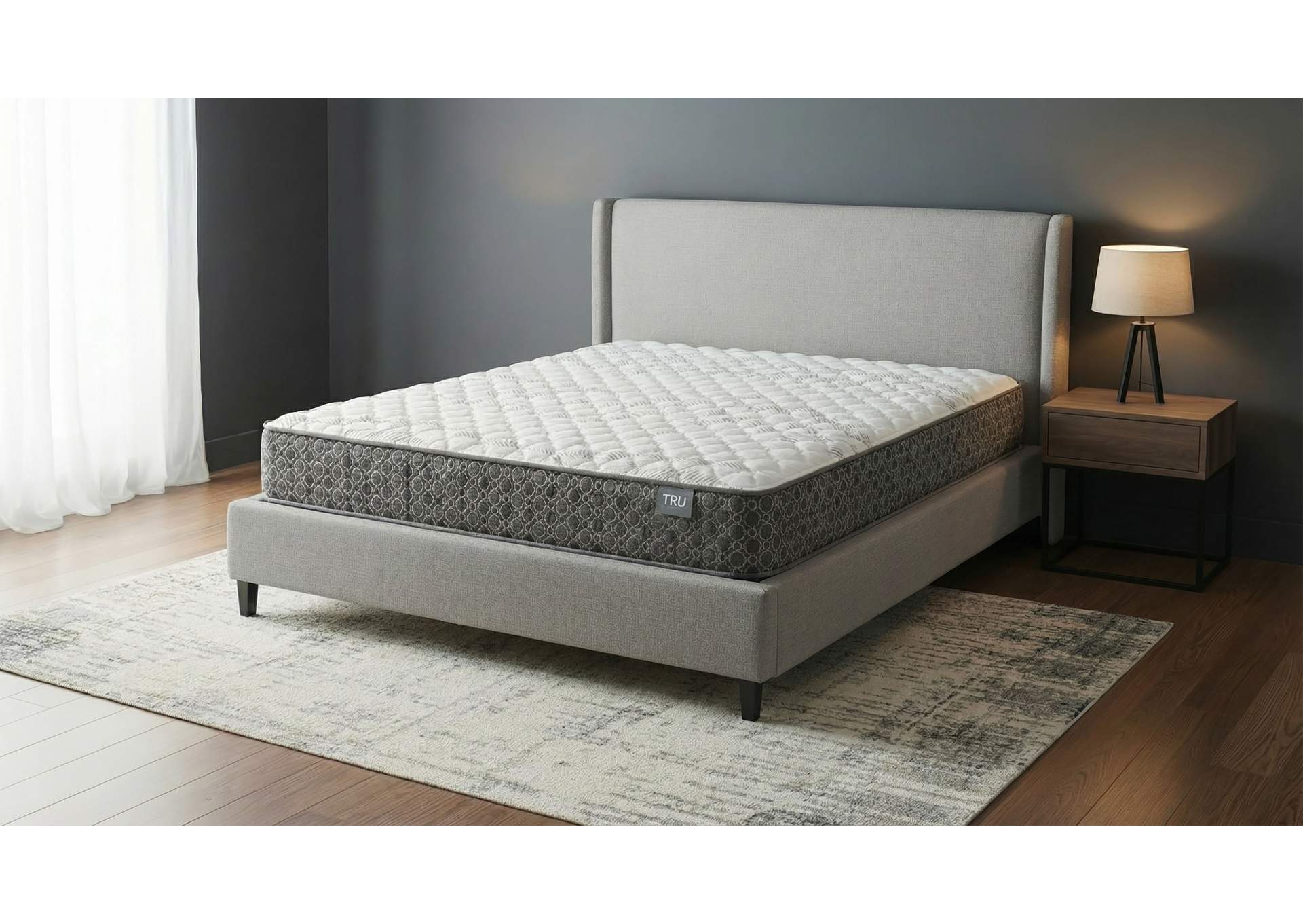 Hayes Full Firm Tight Top Hybrid Mattress White image 4