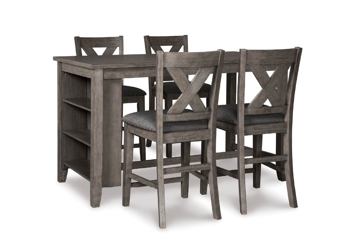 Juego de comedor Caitbrook  con 4 sillas altas image 1