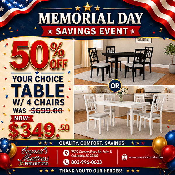 Memorial Day Savings Event - Ad 1