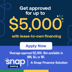 Snap - Get Approve for up to $5000 with lease to own financing - Apply Now