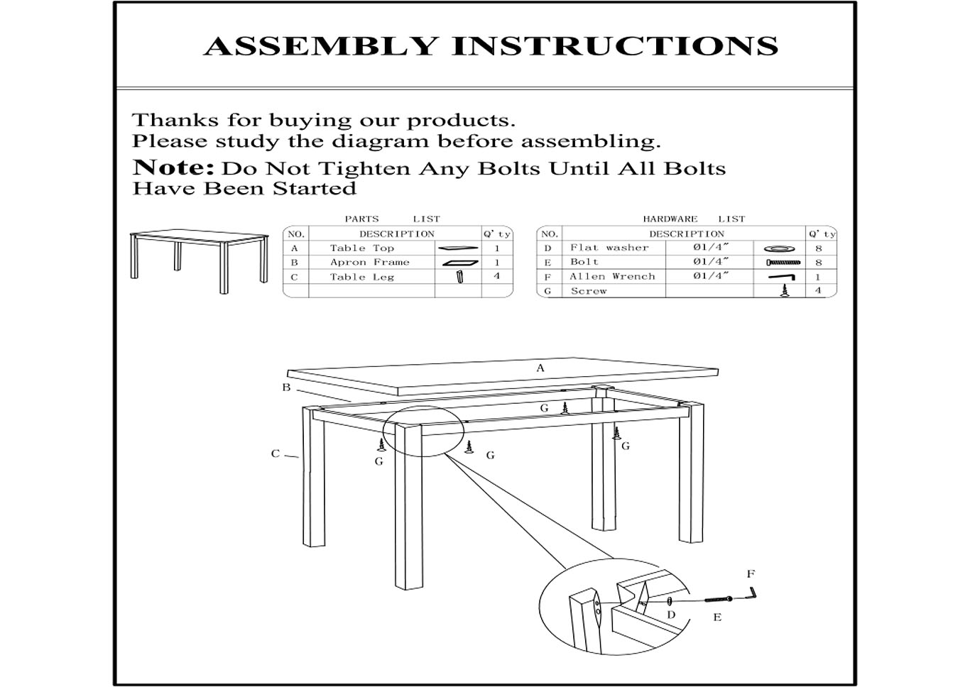 Aiden 5 Piece Dinette image 5