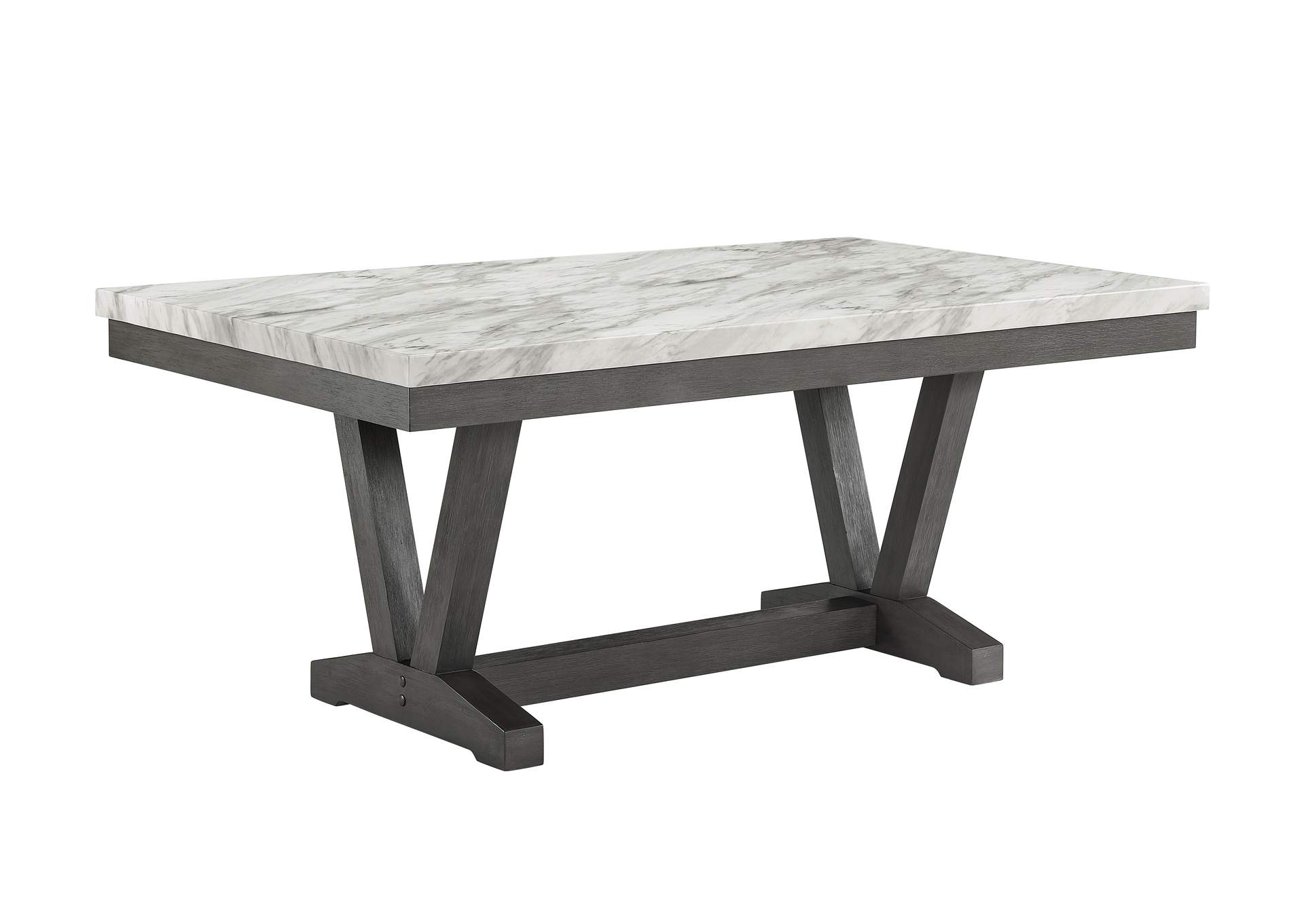Vance Faux Marble Dining Table image 1