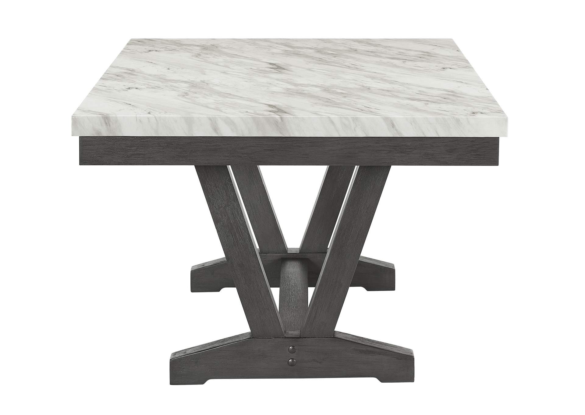 Vance Faux Marble Dining Table image 3