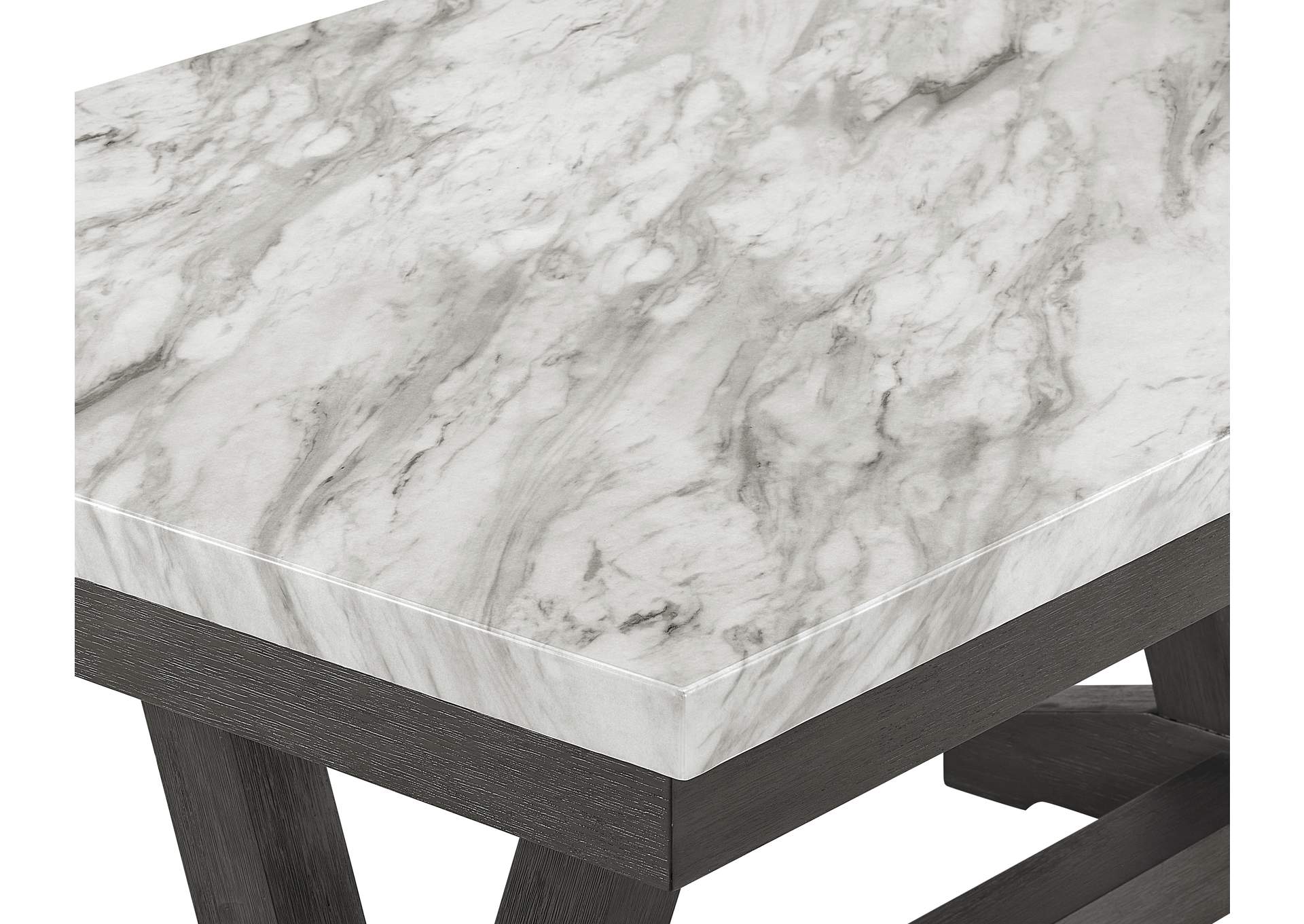 Vance Faux Marble Dining Table image 4